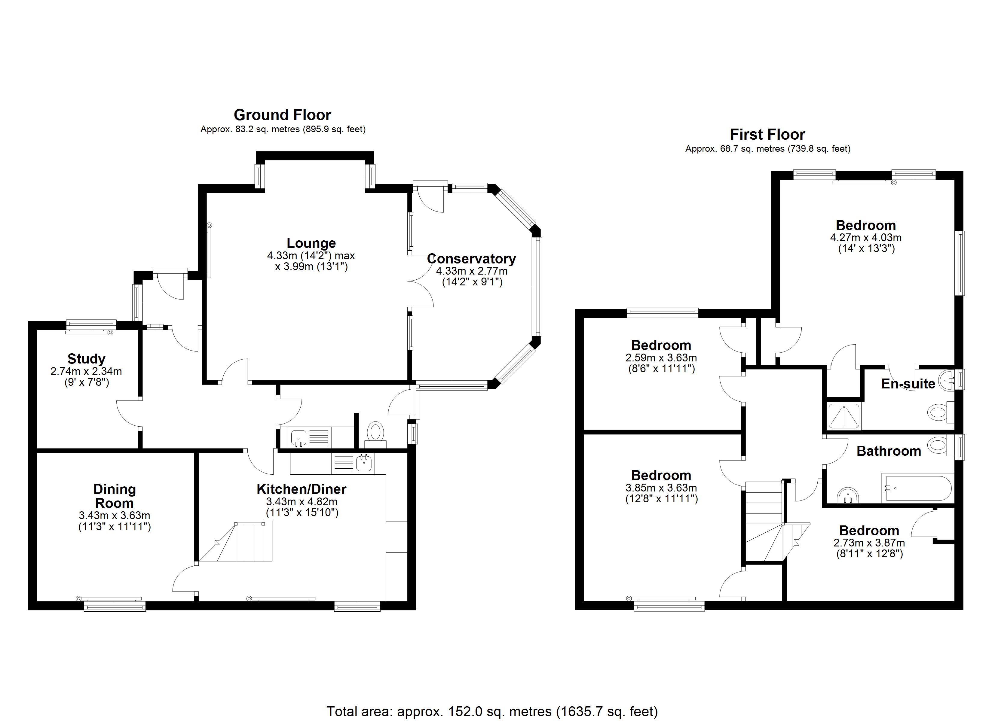 Floorplan for Packington Lane, Birmingham