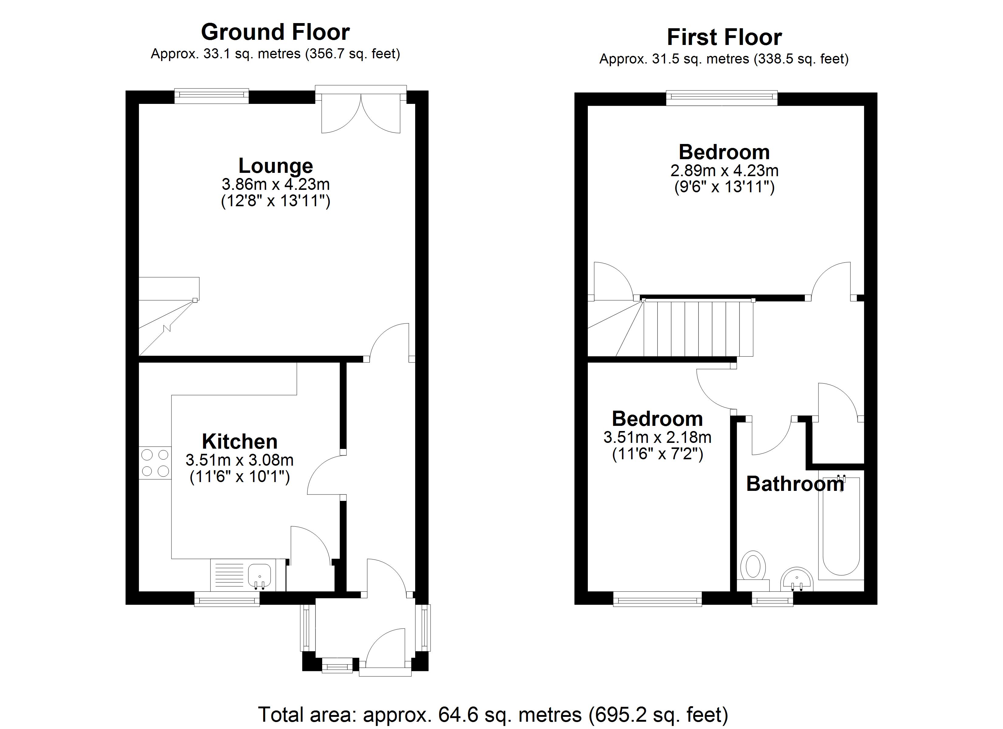 Floorplan for Hertford Way, Solihull