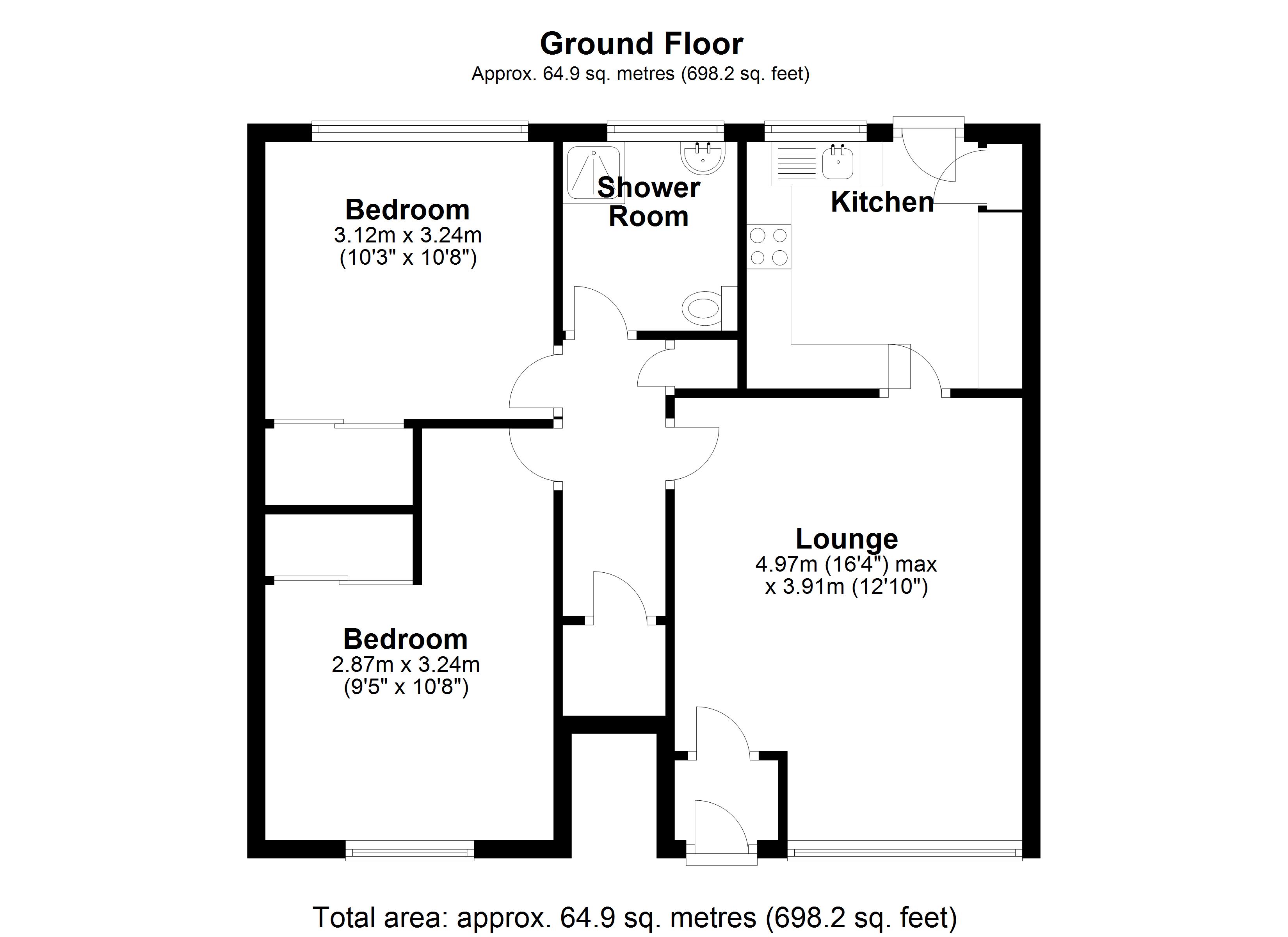 Floorplan for Grangewood Court, Solihull