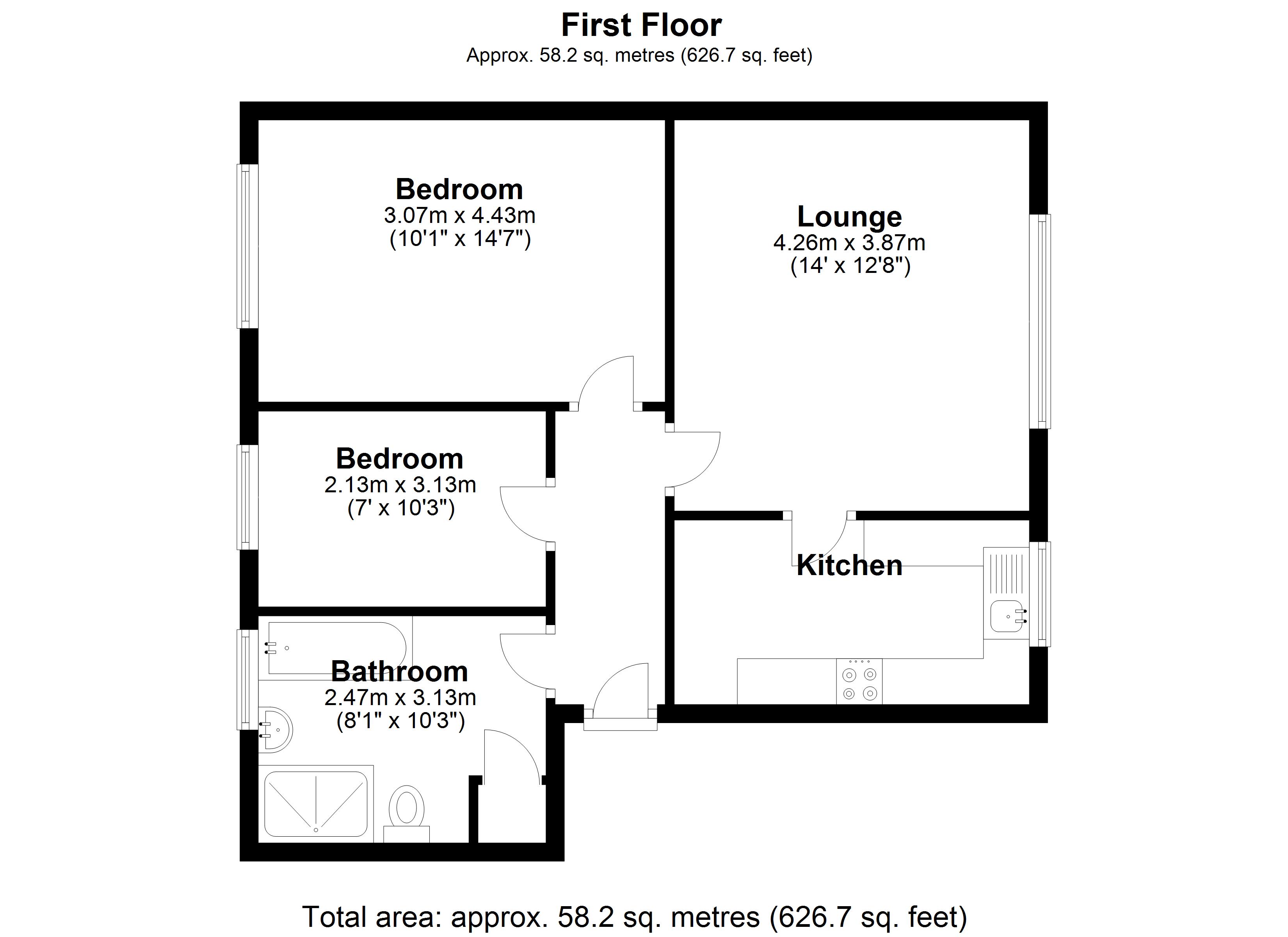 Floorplan for Hunscote House, Solihull