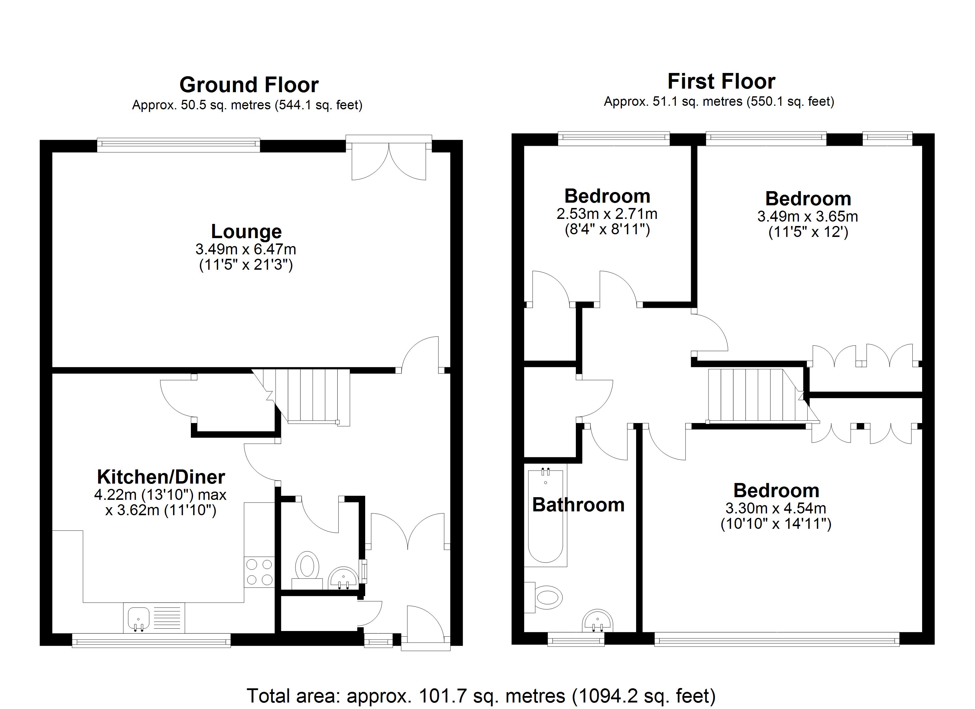 Floorplan for Rowood Drive, Solihull