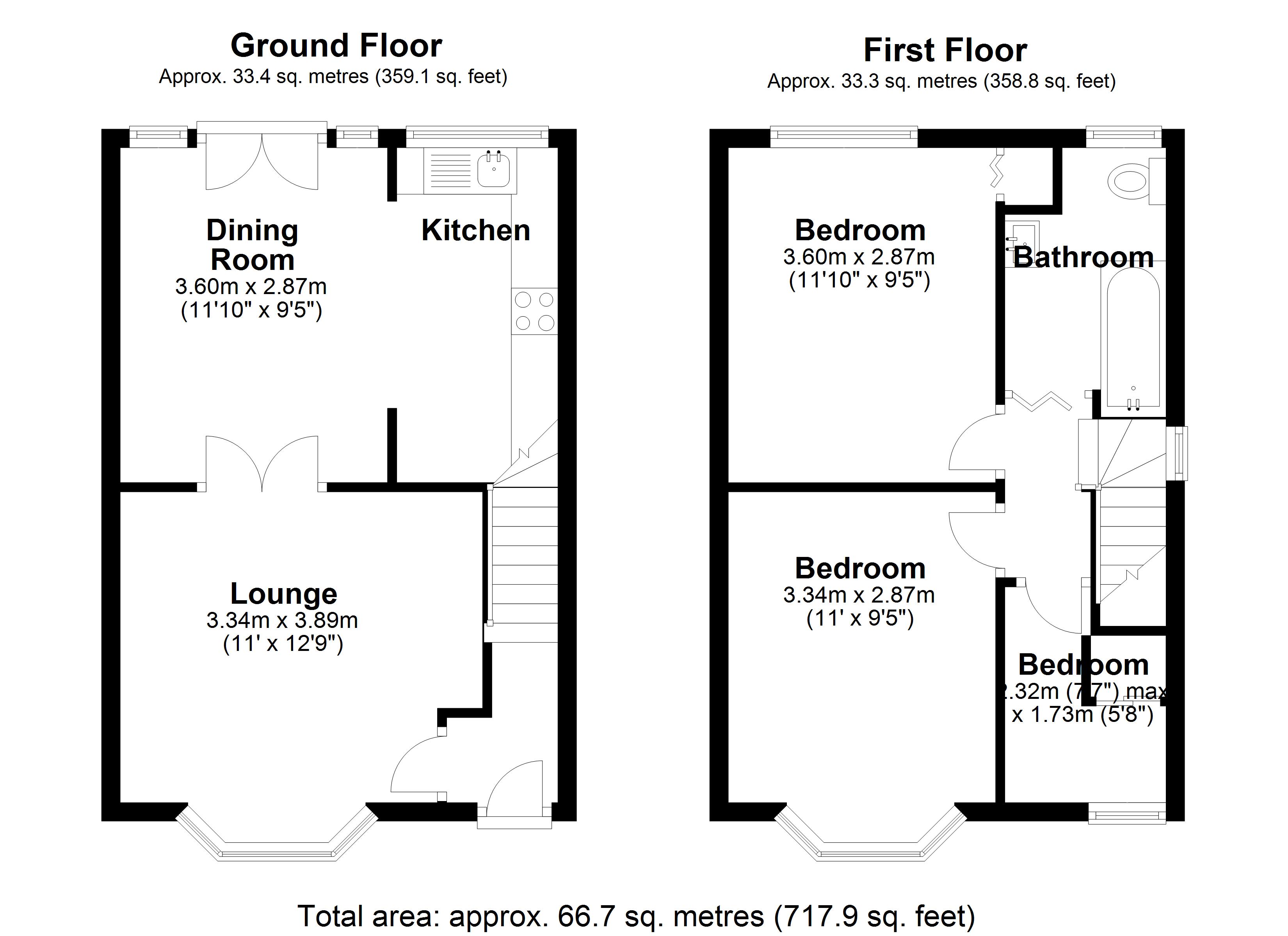 Floorplan for Hermitage Road, Solihull