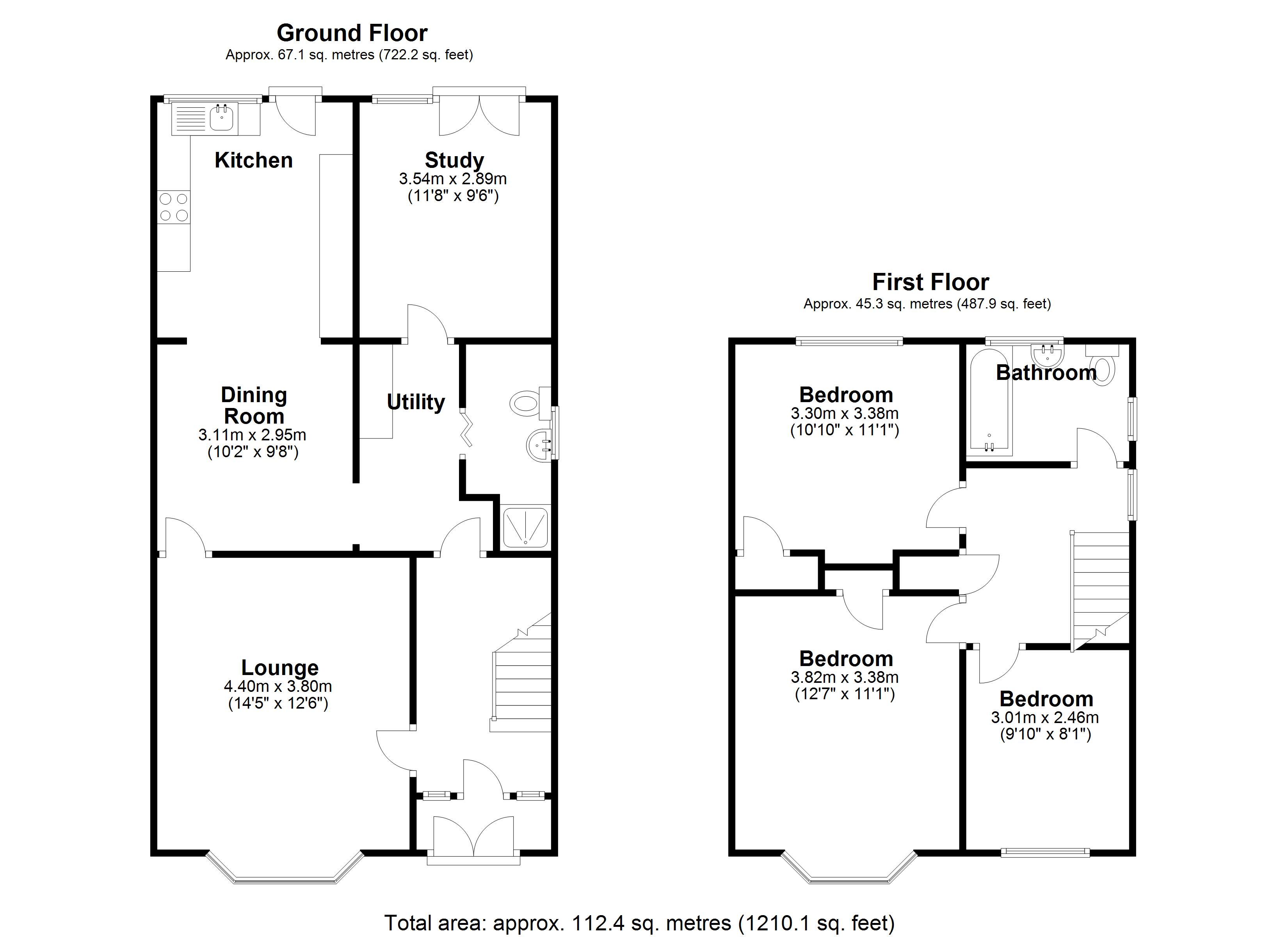 Floorplan for Baddesley Road, Solihull