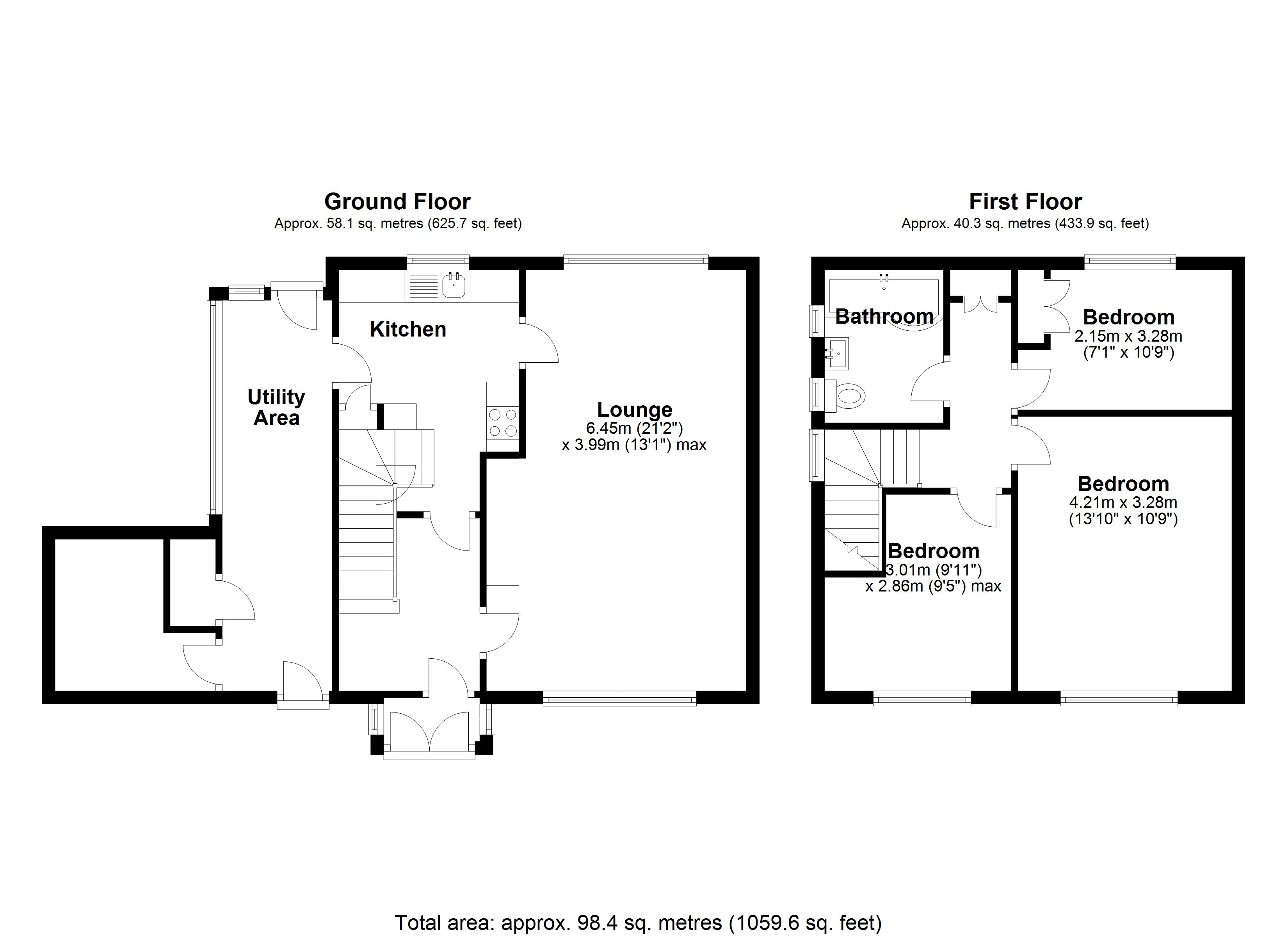 Floorplan for Caldwell Grove, Solihull