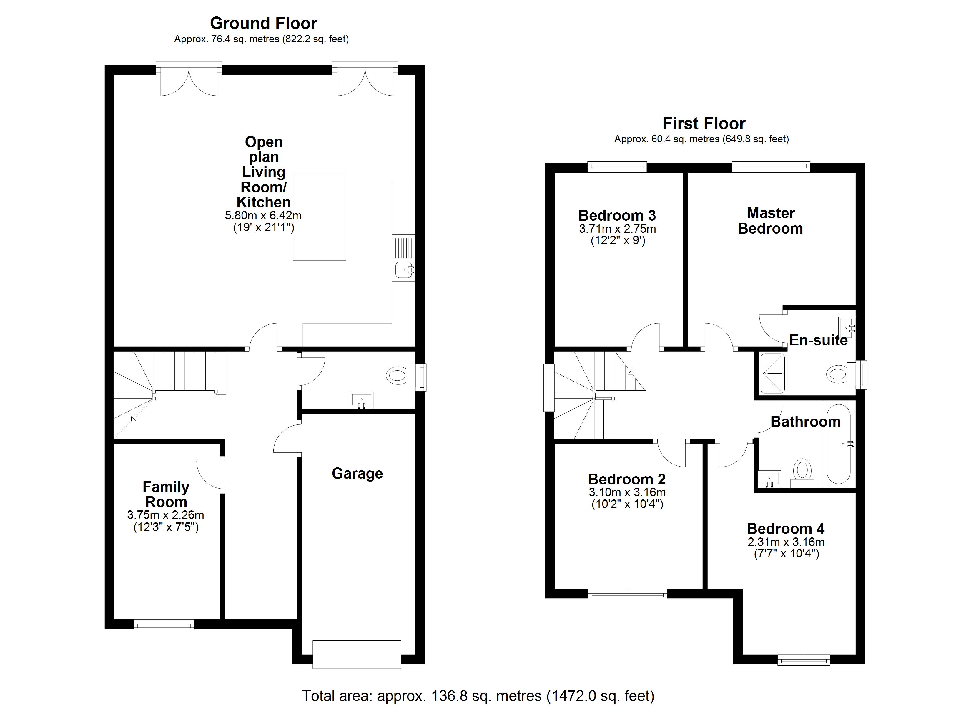 Floorplan for Tamworth Road, Atherstone