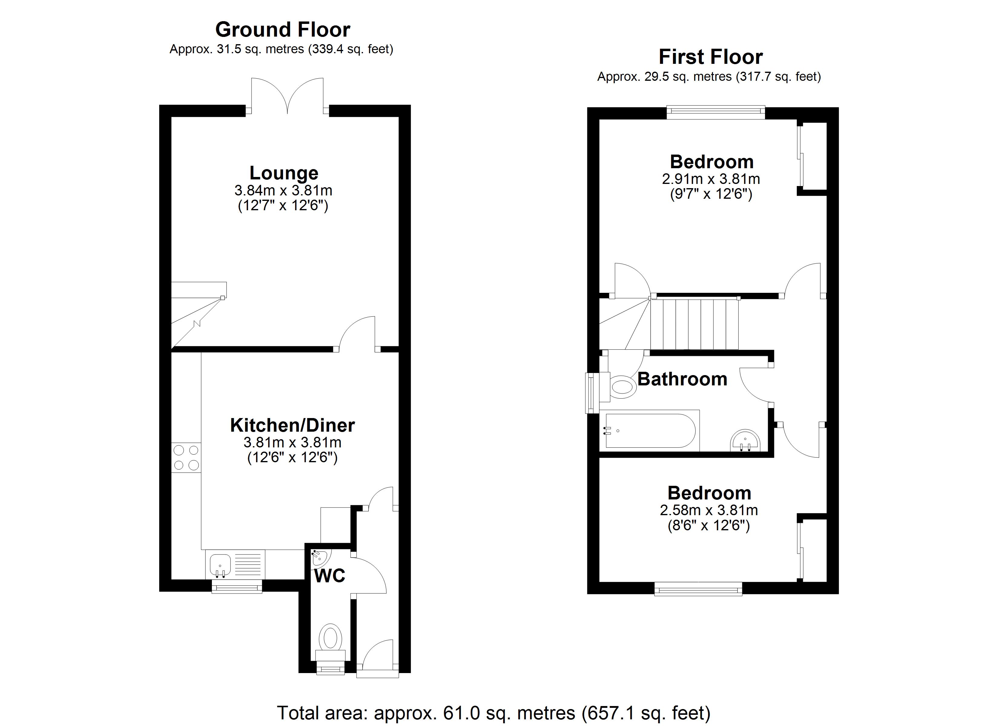 Floorplan for Jefferson Way, Coventry