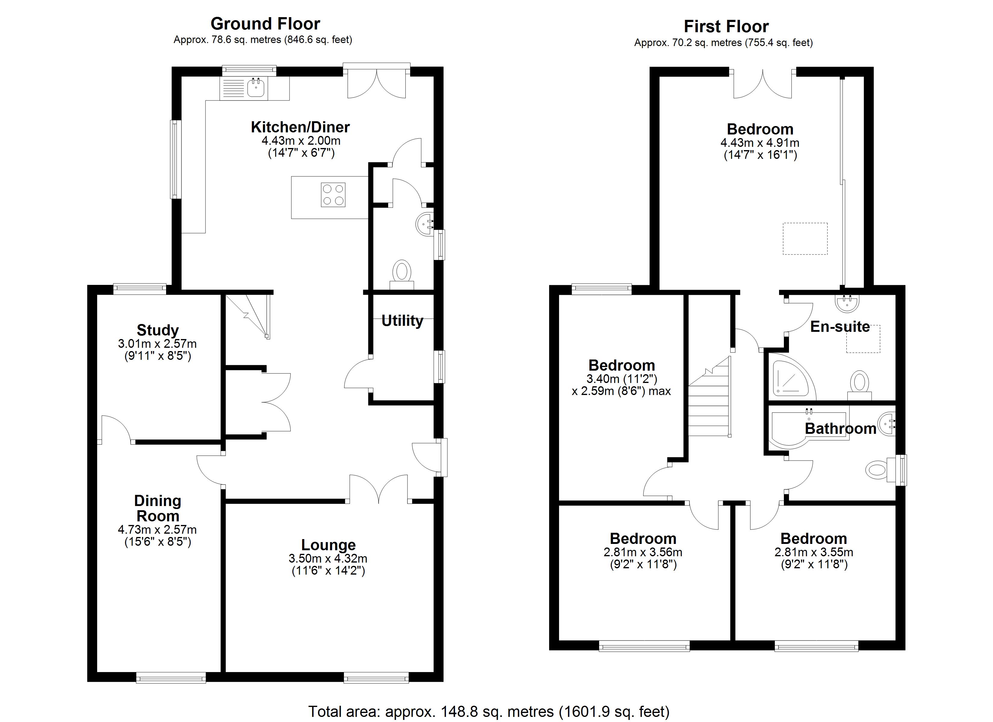 Floorplan for Bennetts Road South, Coventry