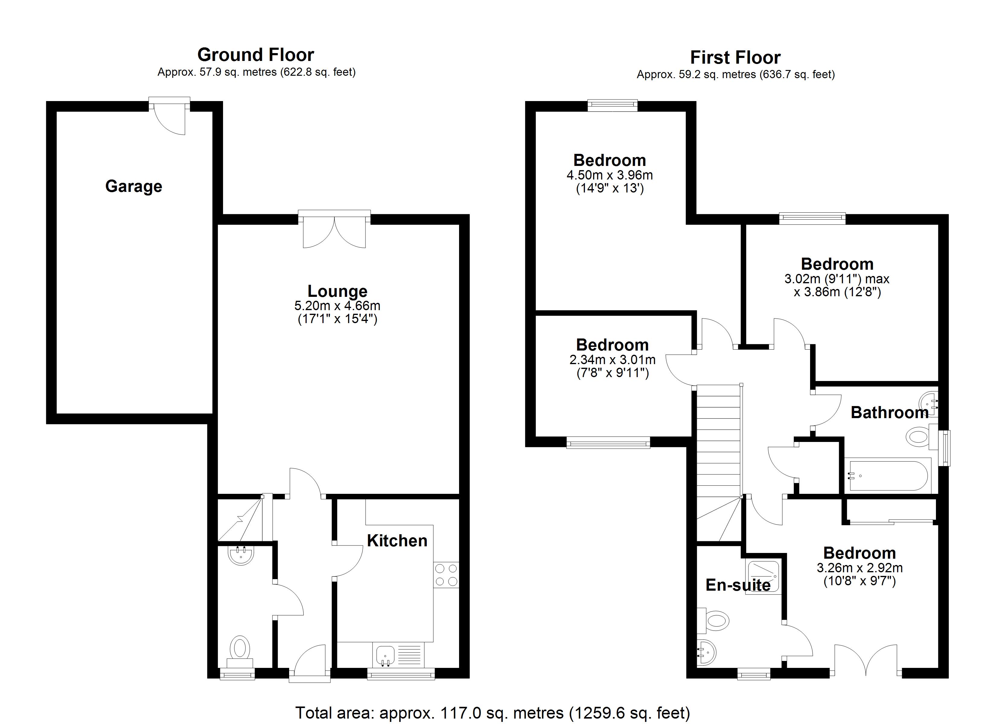 Floorplan for Cadet Drive, Solihull