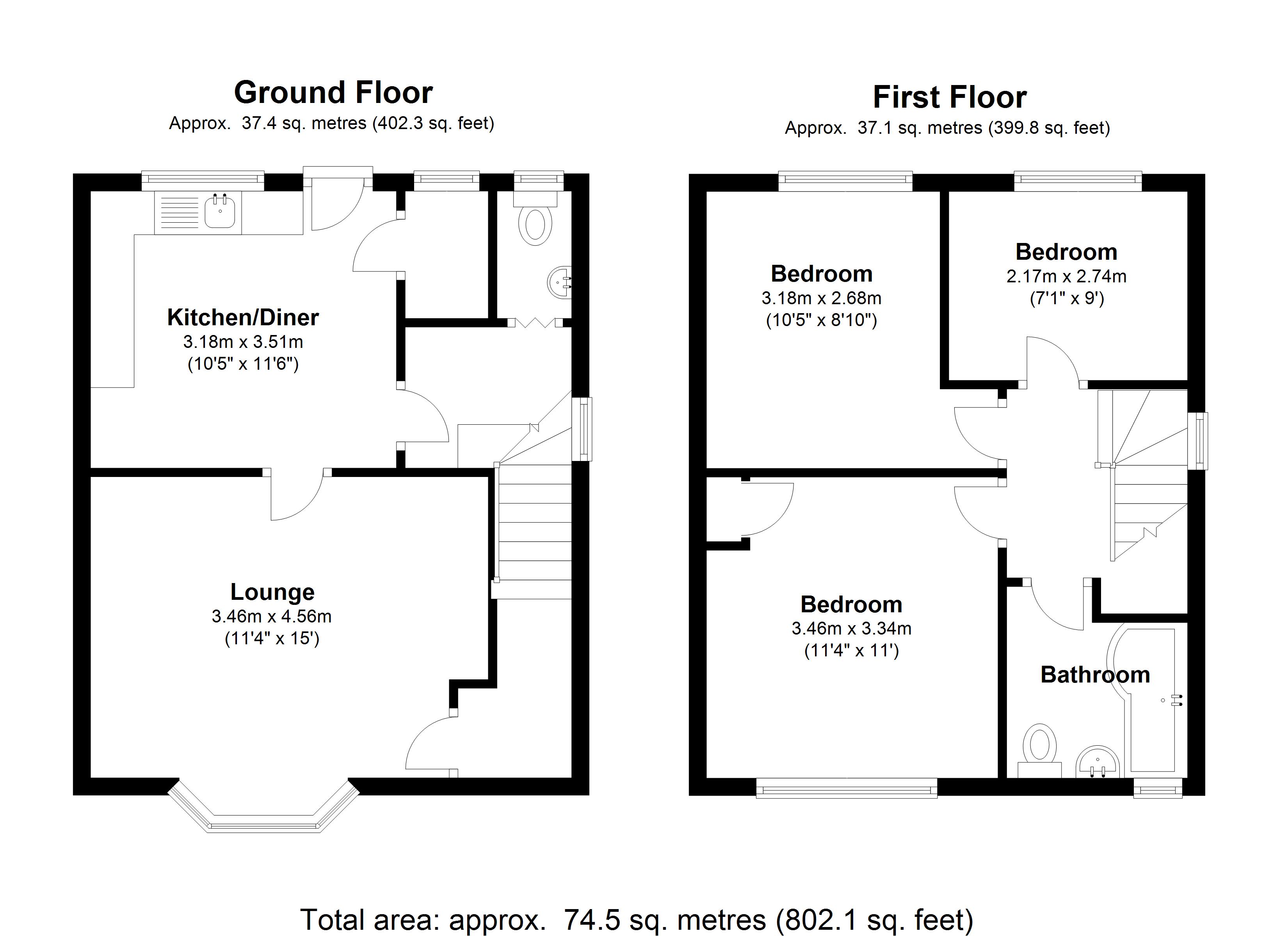 Floorplan for Alston Road, Solihull