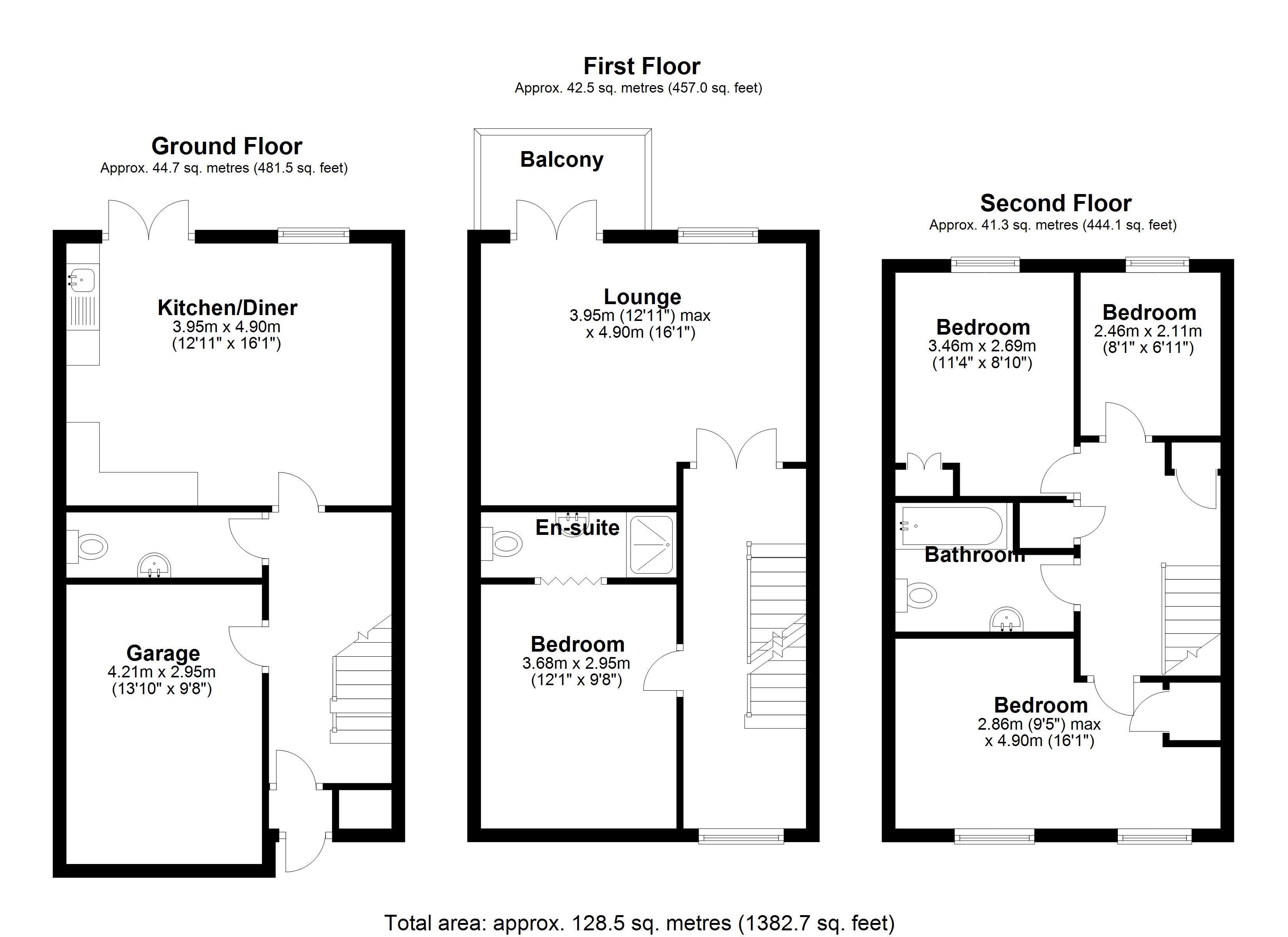 Floorplan for John Nash Square, Kenilworth