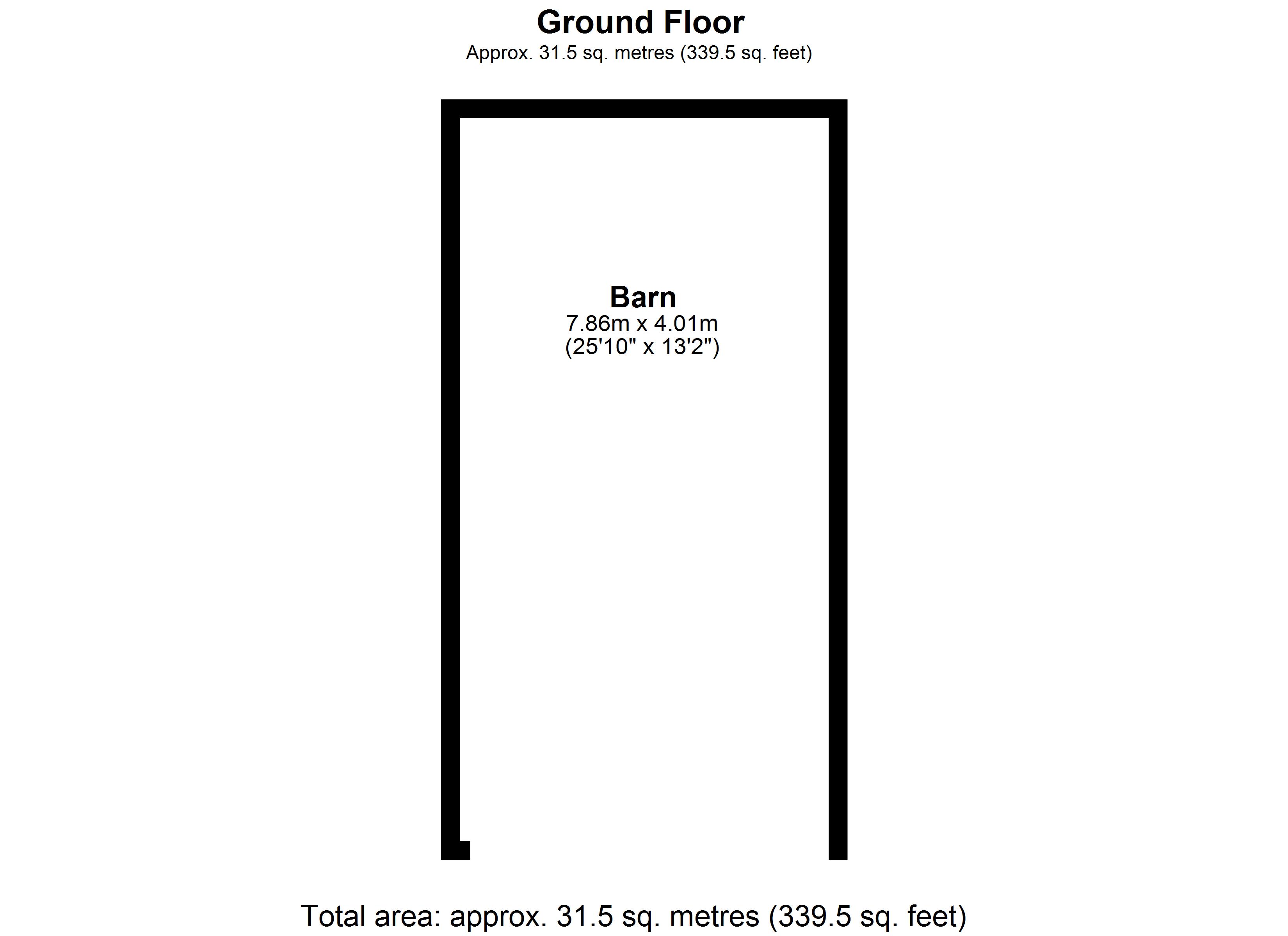 Floorplan for Low Road, Evesham