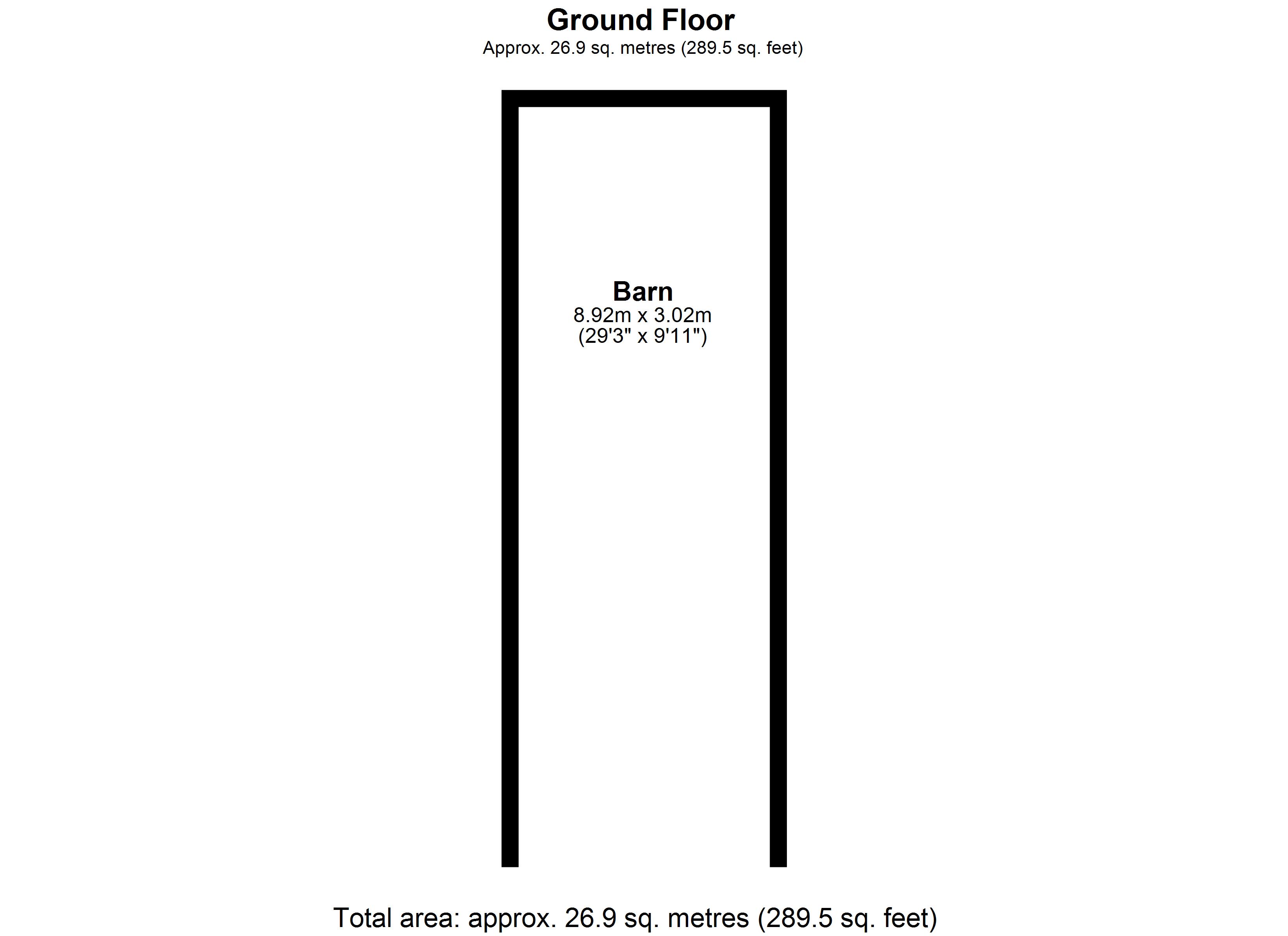 Floorplan for Low Road, Evesham