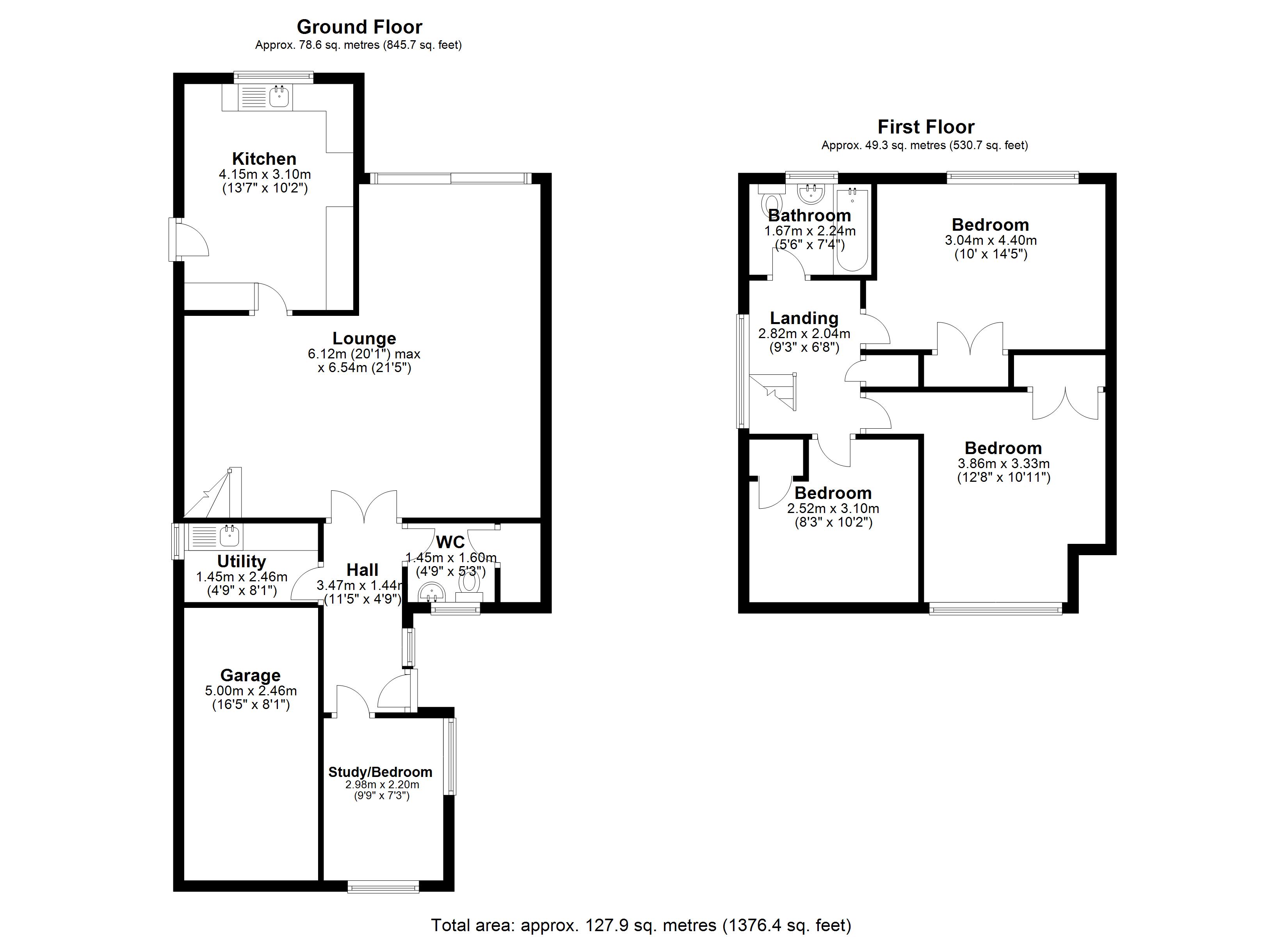 Floorplan for Debden Close, Solihull