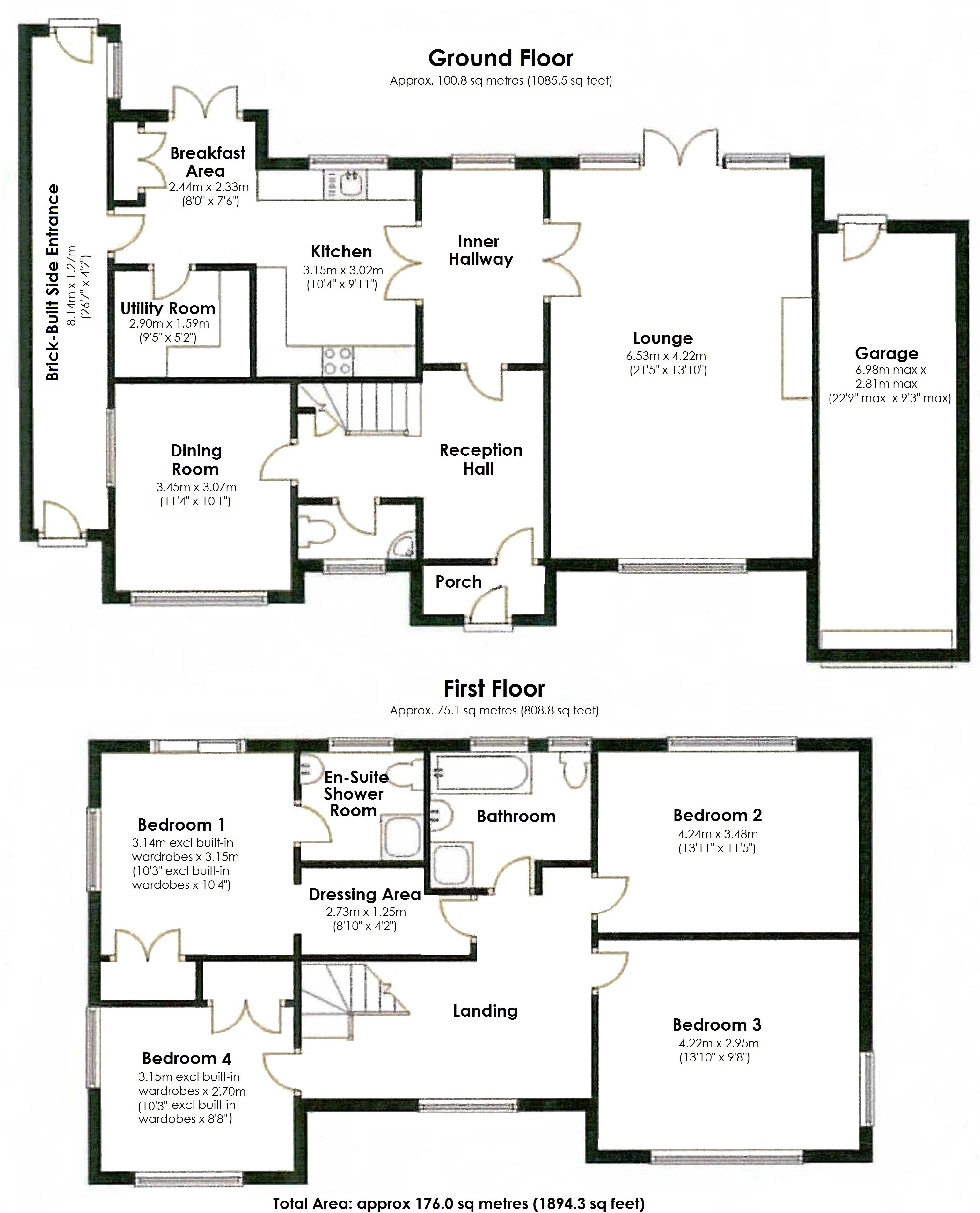 Floorplan for Back Lane, Meriden