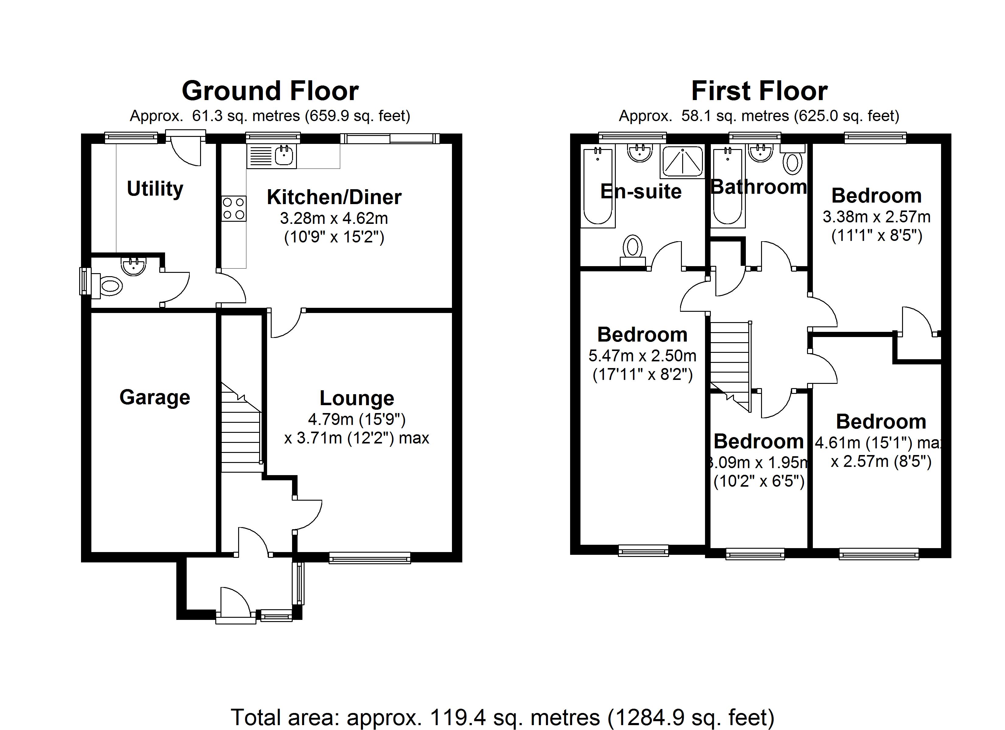 Floorplan for Hargrave Road, Solihull