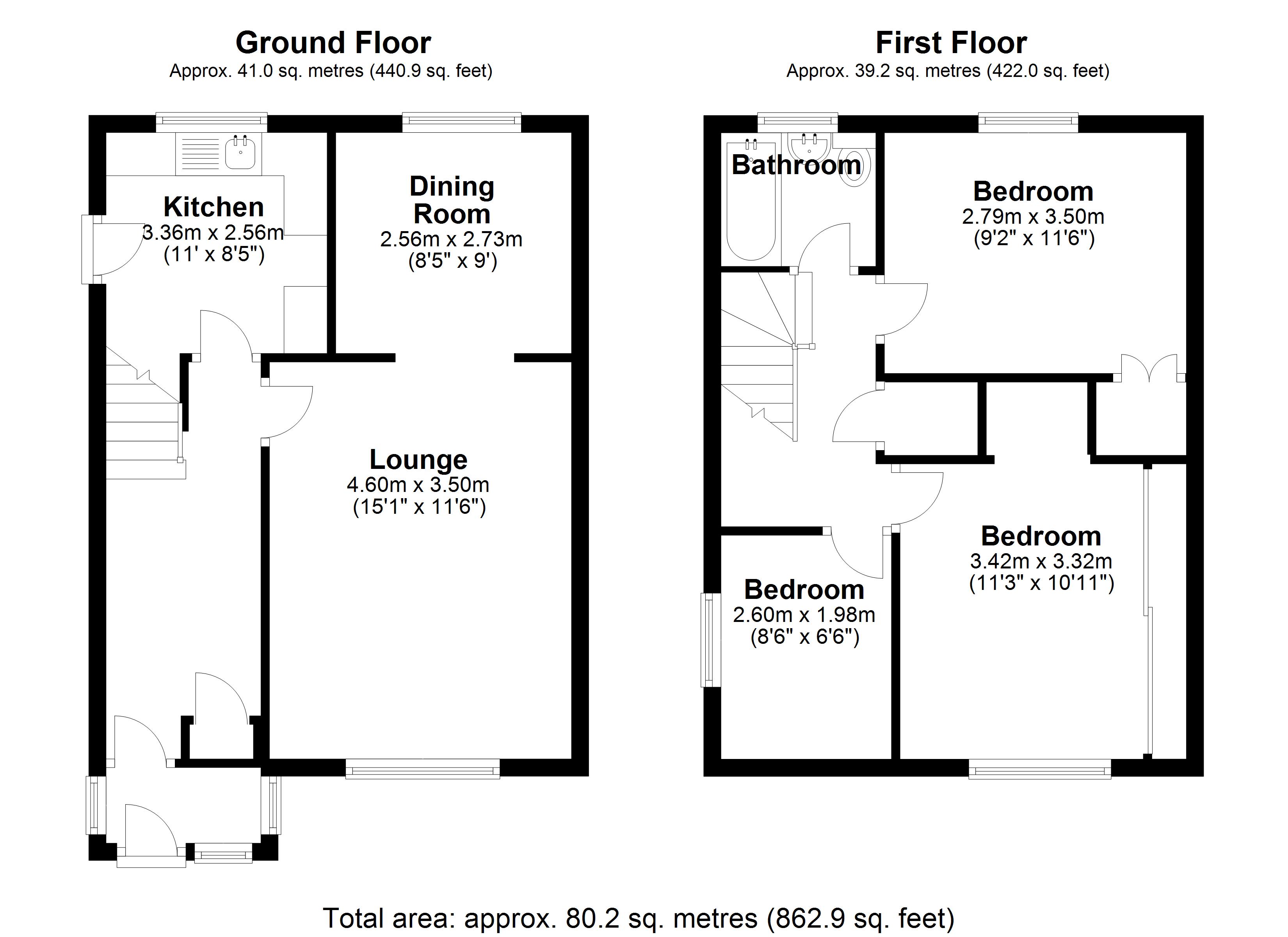 Floorplan for Church Road, Birmingham