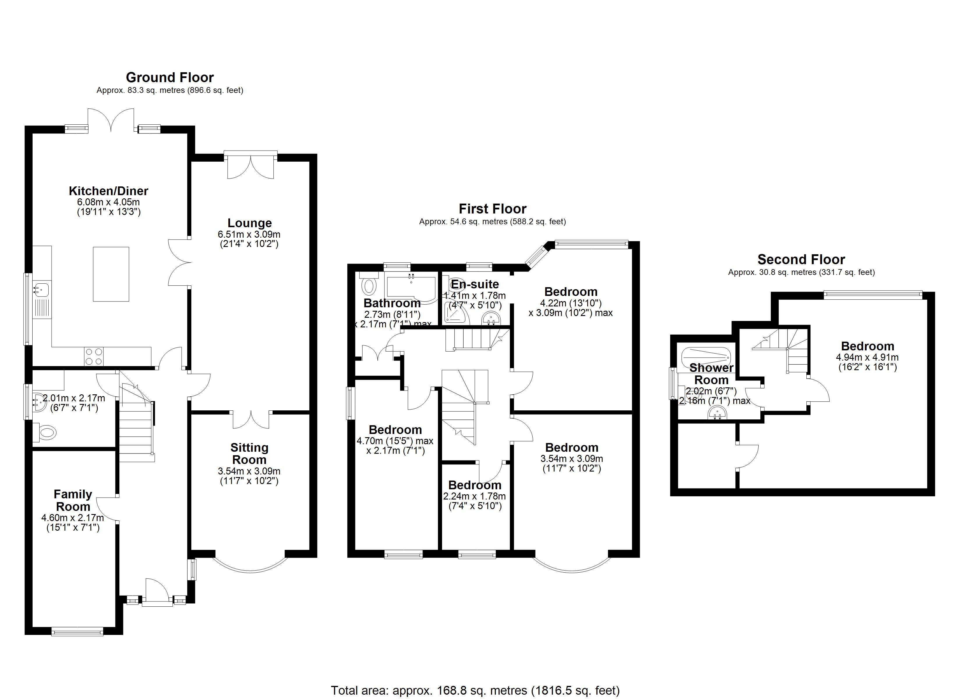 Floorplan for Kimberley Road, Solihull