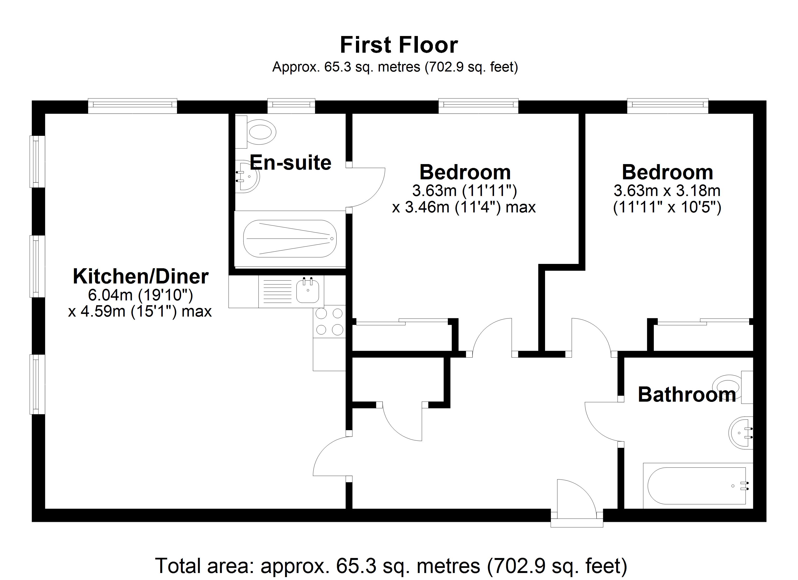Floorplan for Olton Court, Solihull
