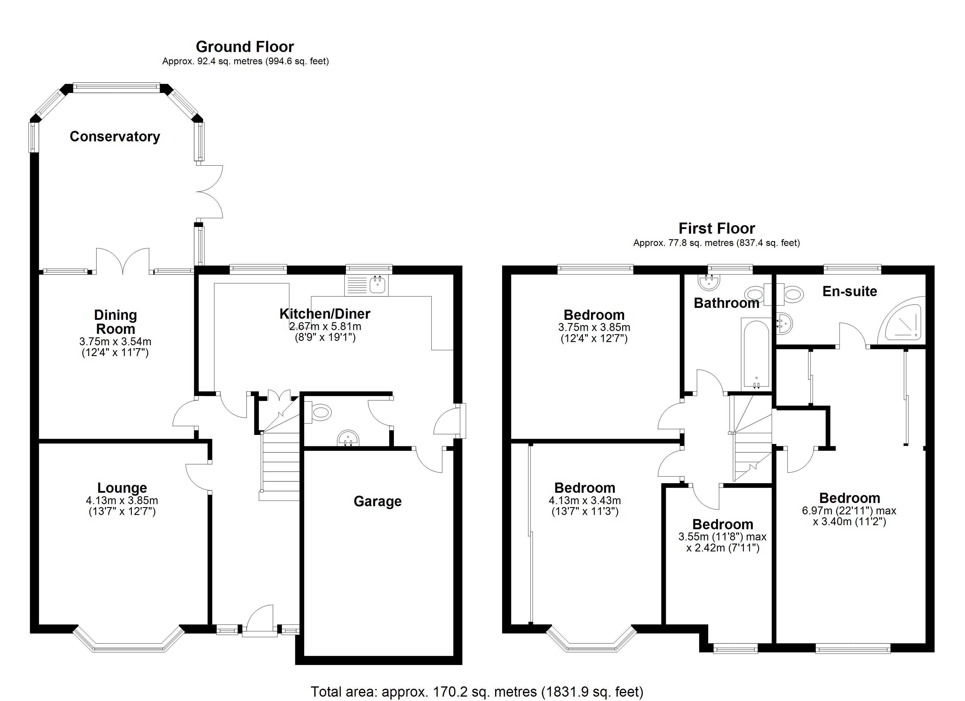 Floorplan for Bryanston Road, Solihull