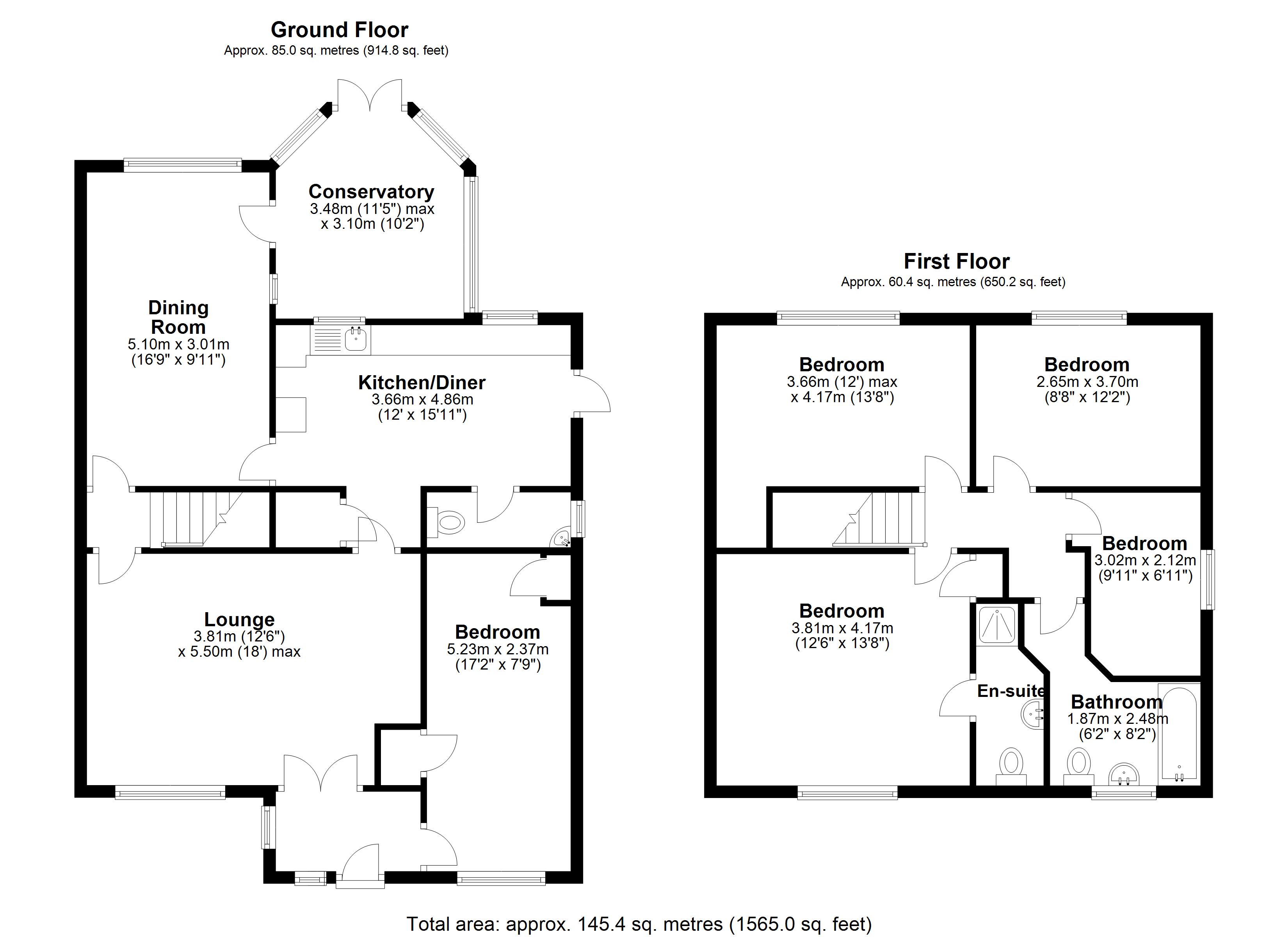 Floorplan for Wharton Avenue, Solihull