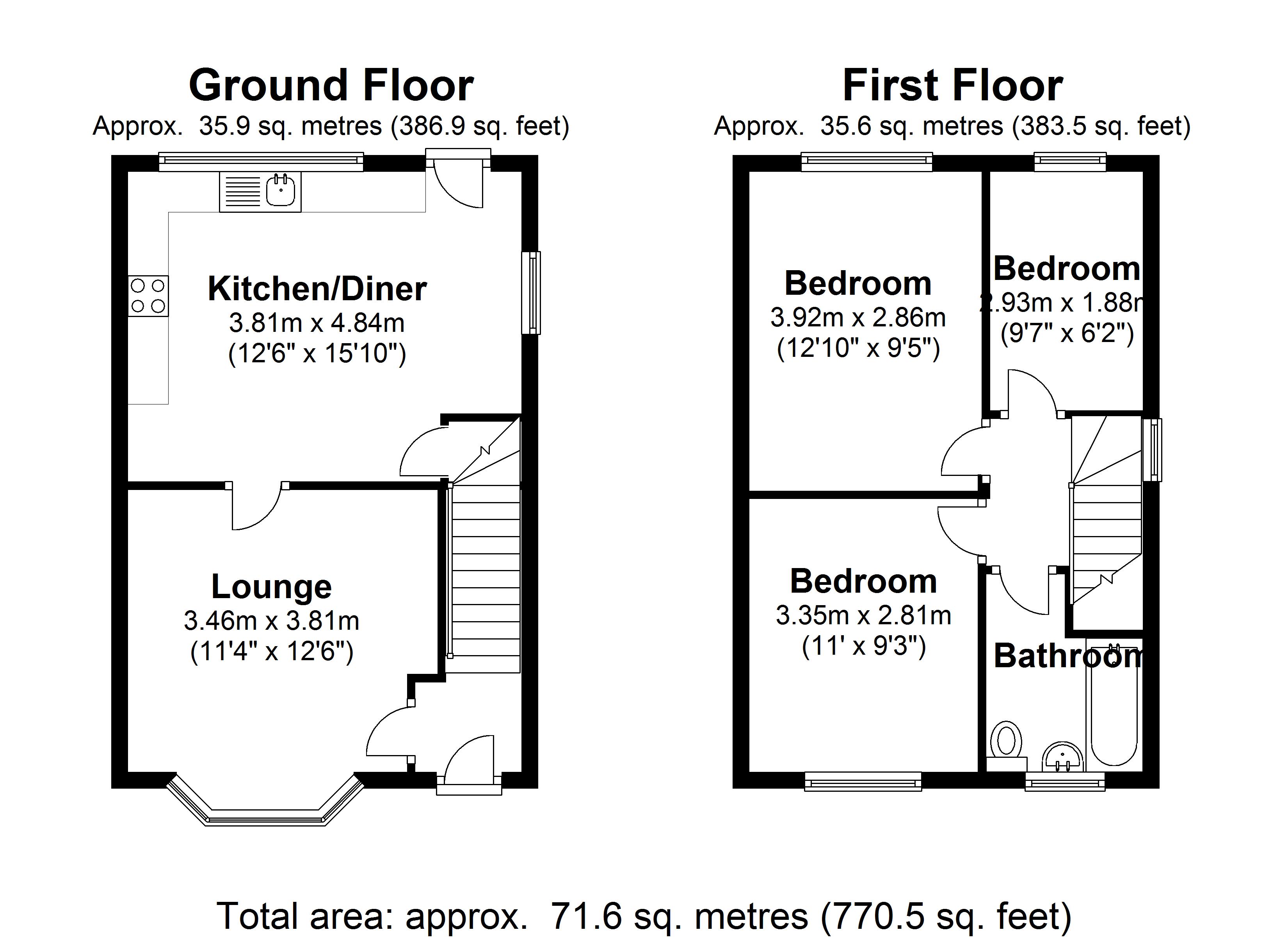 Floorplan for Damson Lane, Solihull