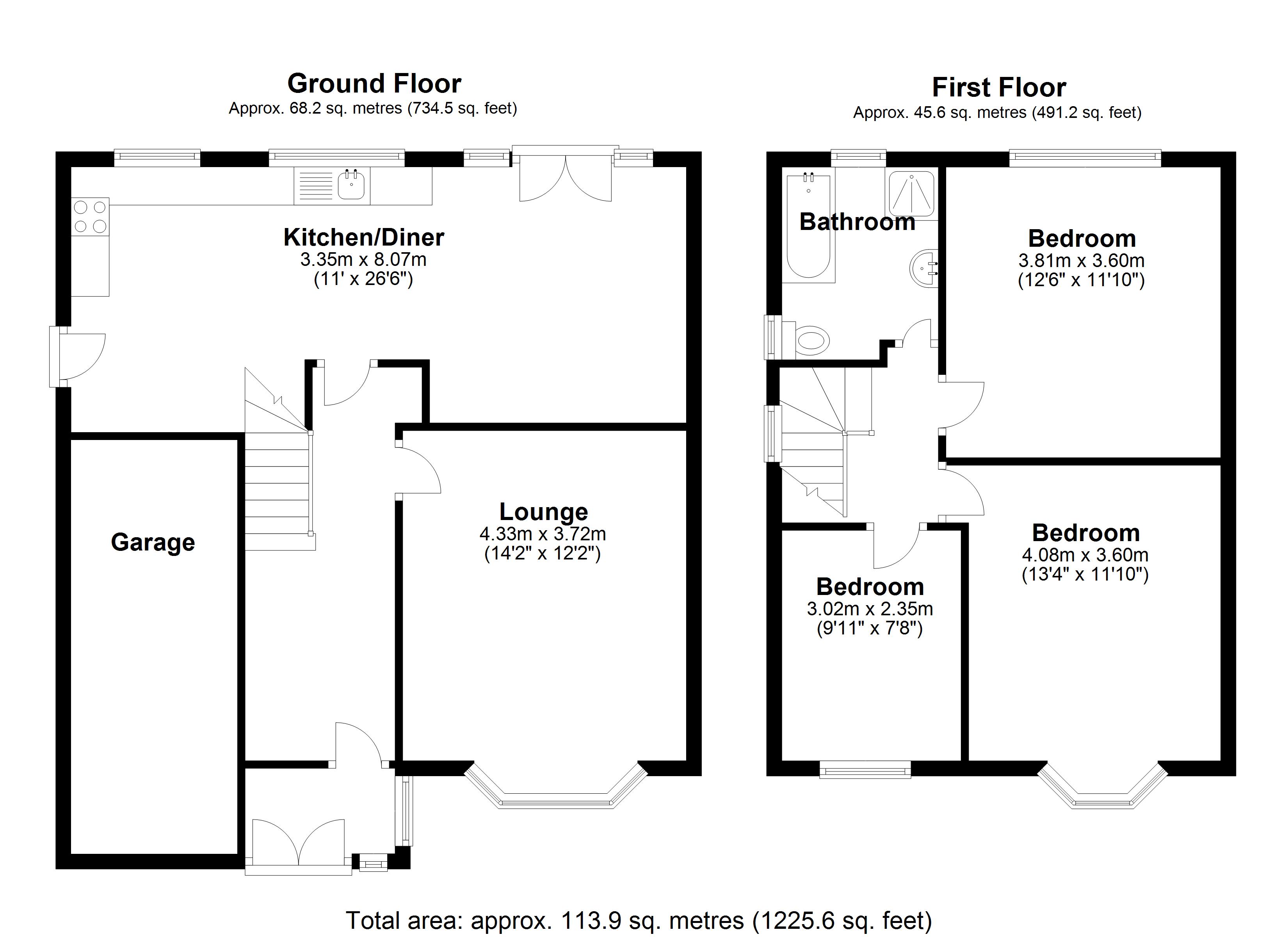 Floorplan for Bryanston Road, Solihull