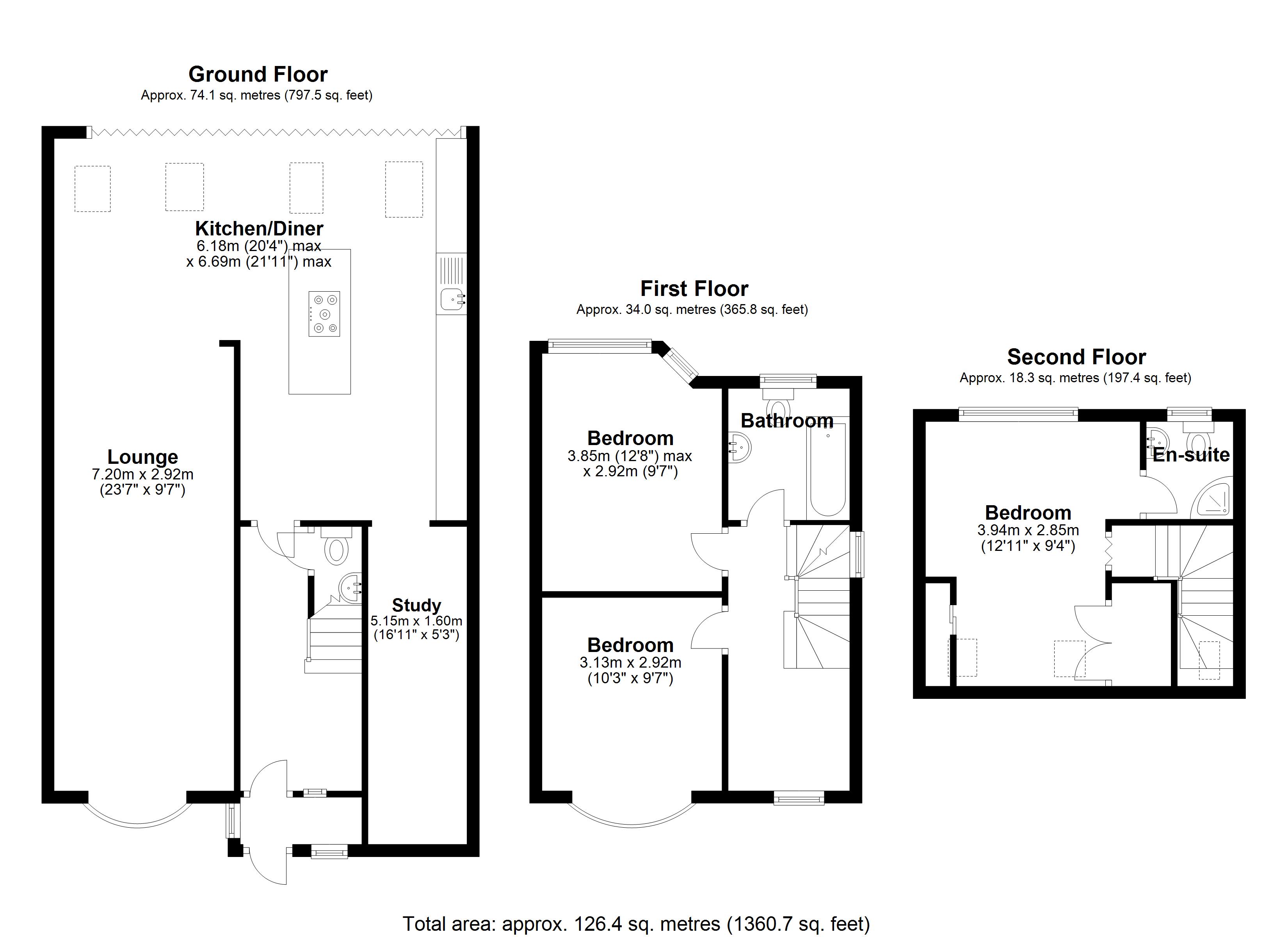 Floorplan for Valley Road, Solihull