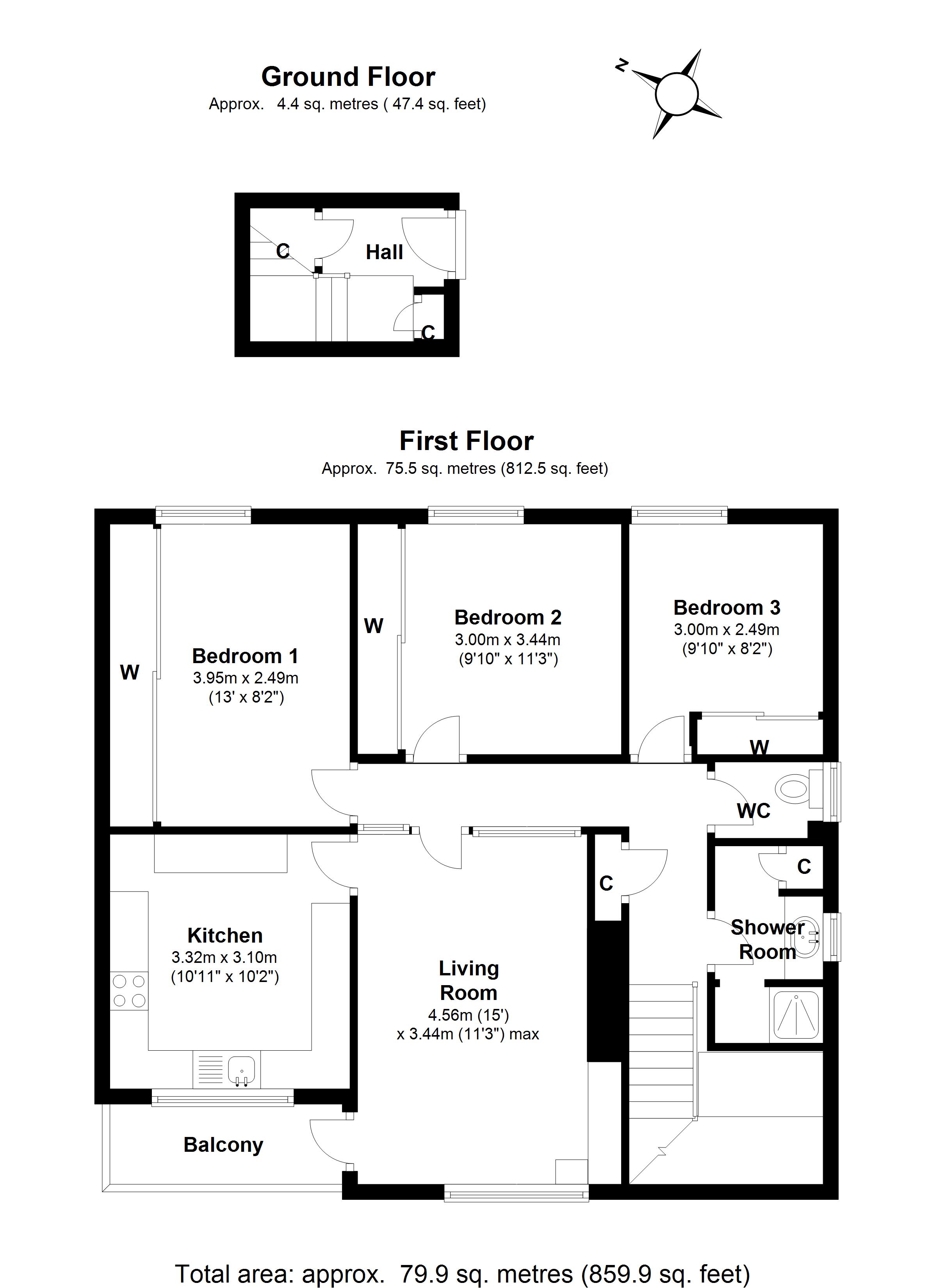 Floorplan for Priory Road, Birmingham