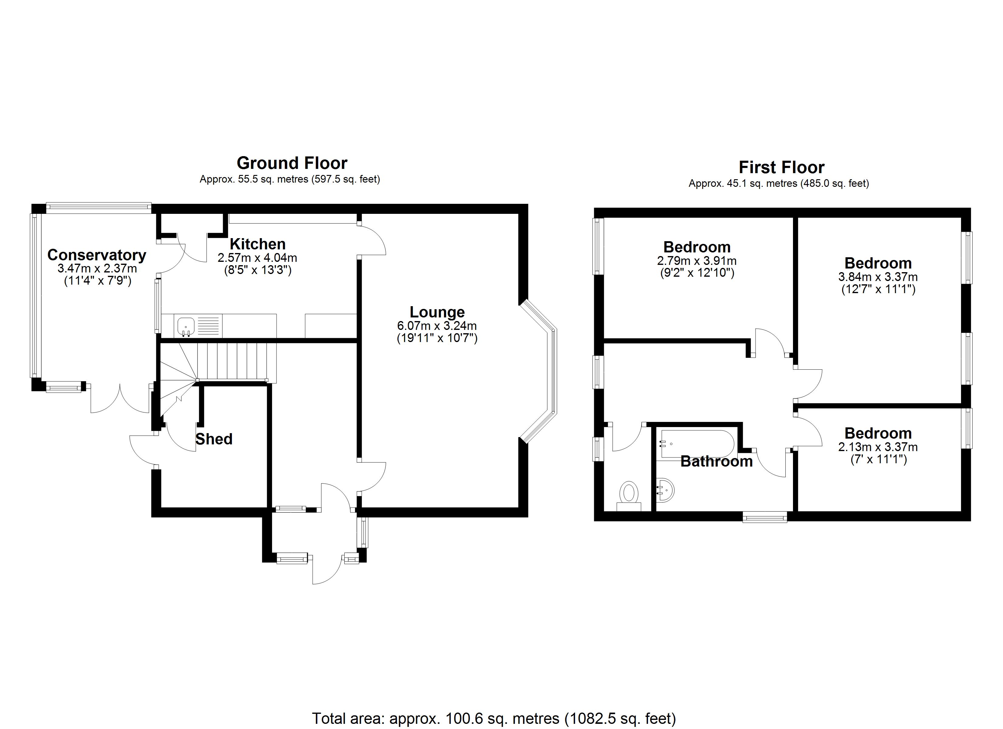 Floorplan for Arlescote Road, Solihull