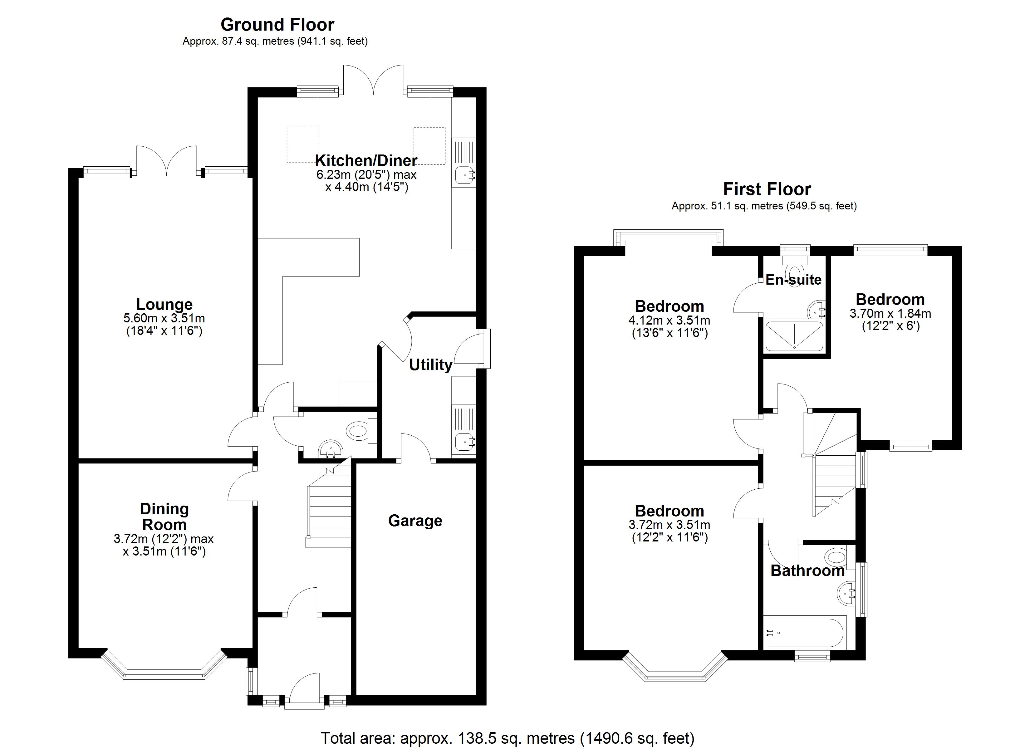 Floorplan for Heaton Road, Solihull