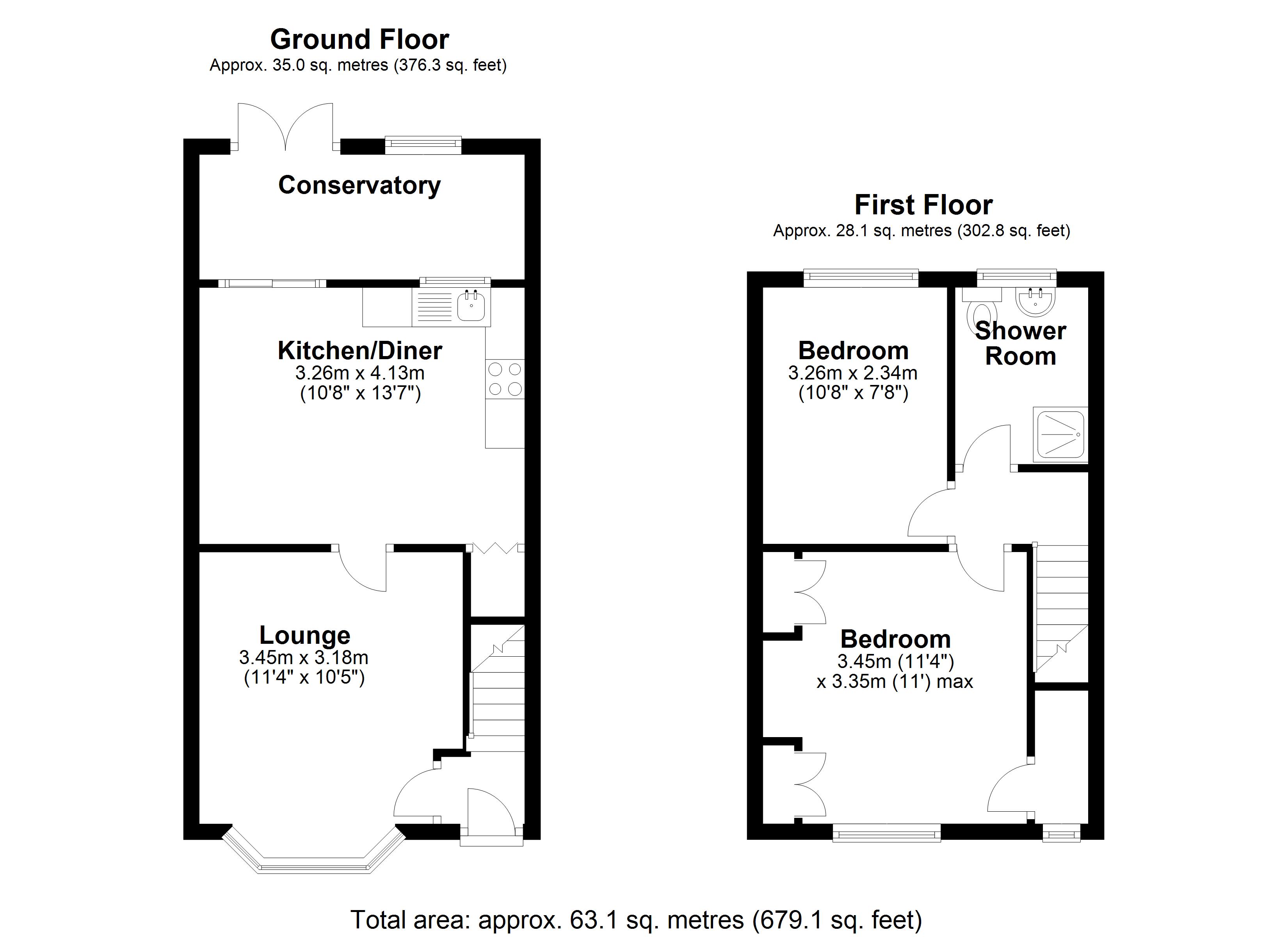 Floorplan for Middlecotes, Coventry