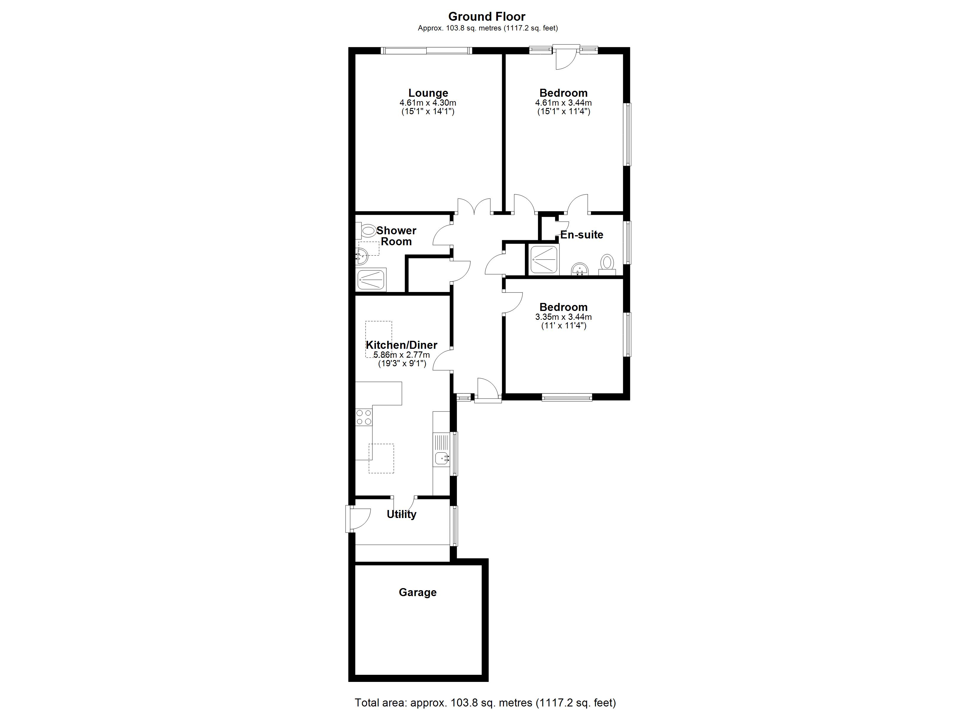 Floorplan for Green Acres, Birmingham