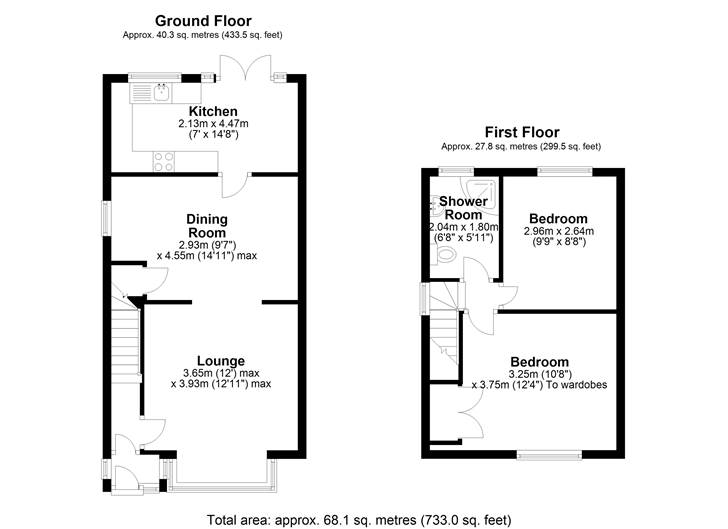 Floorplan for Shalford Road, Solihull