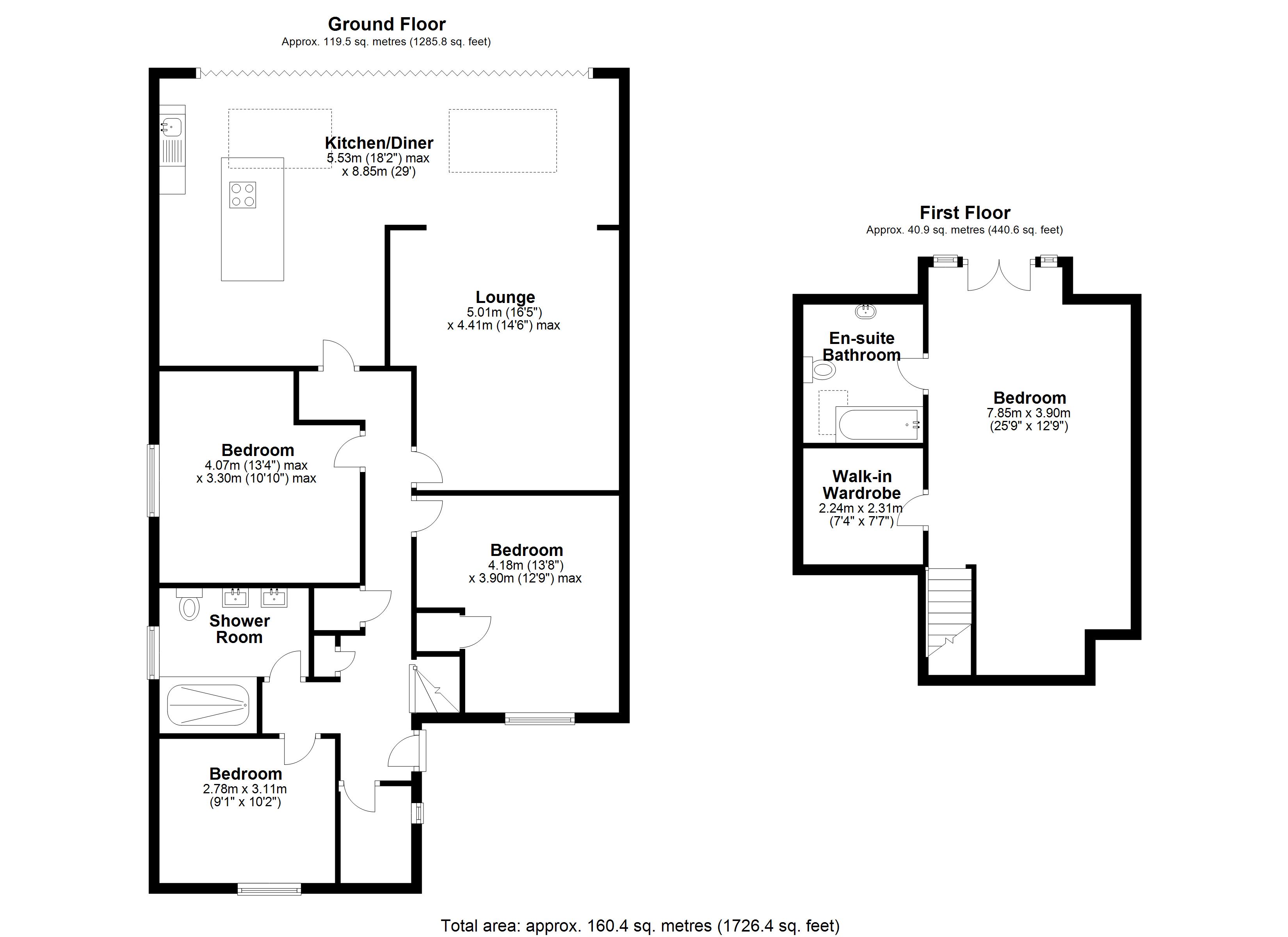 Floorplan for Dovedale Avenue, Solihull