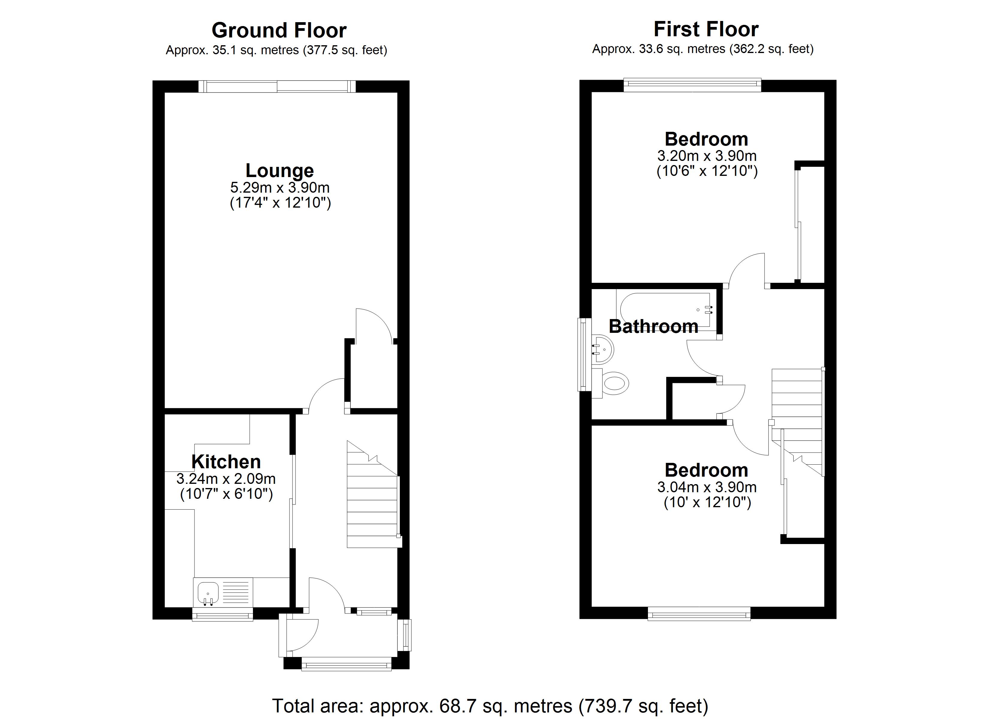 Floorplan for School Road, Birmingham