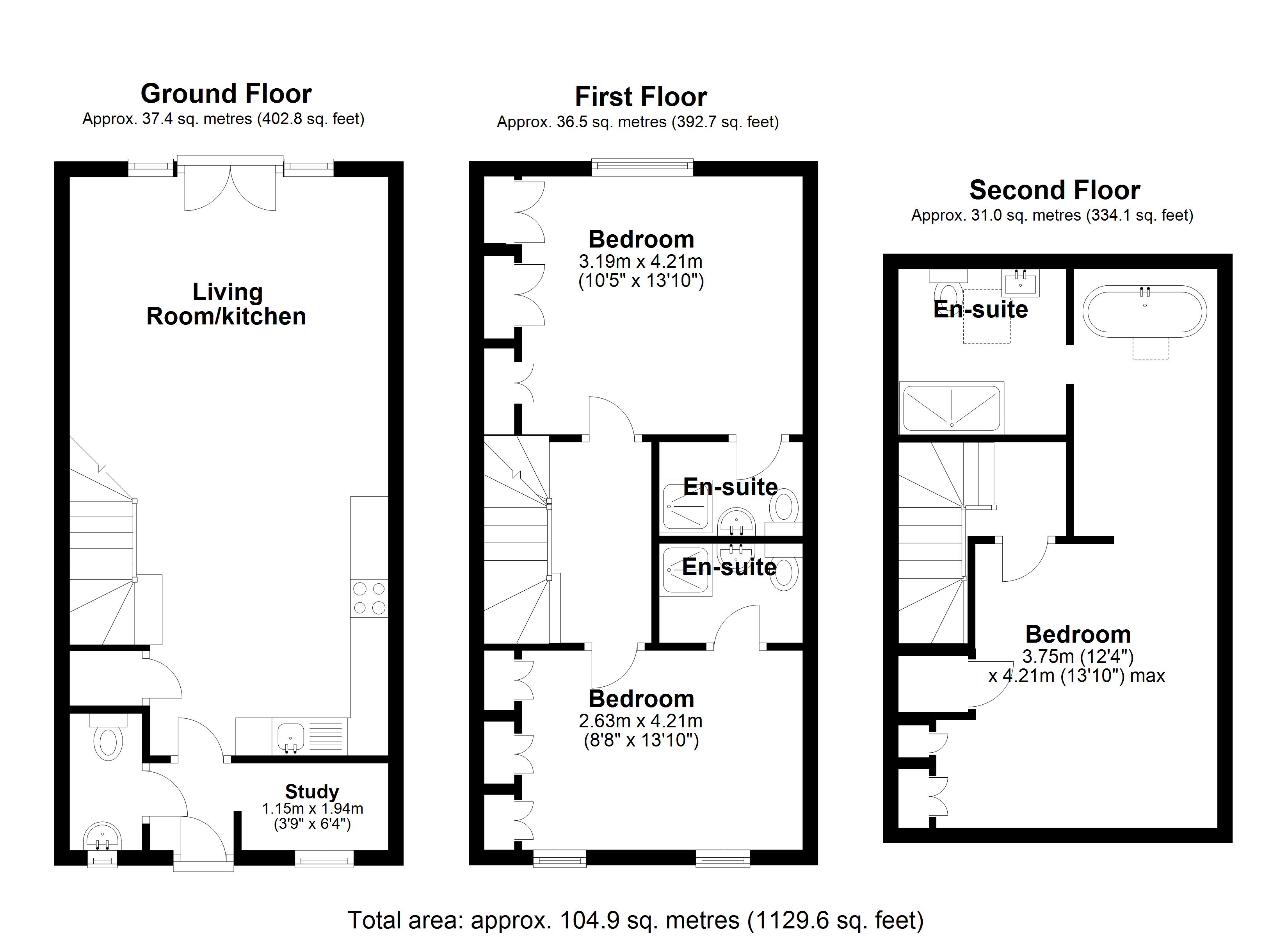 Floorplan for Tudor Coppice, Solihull