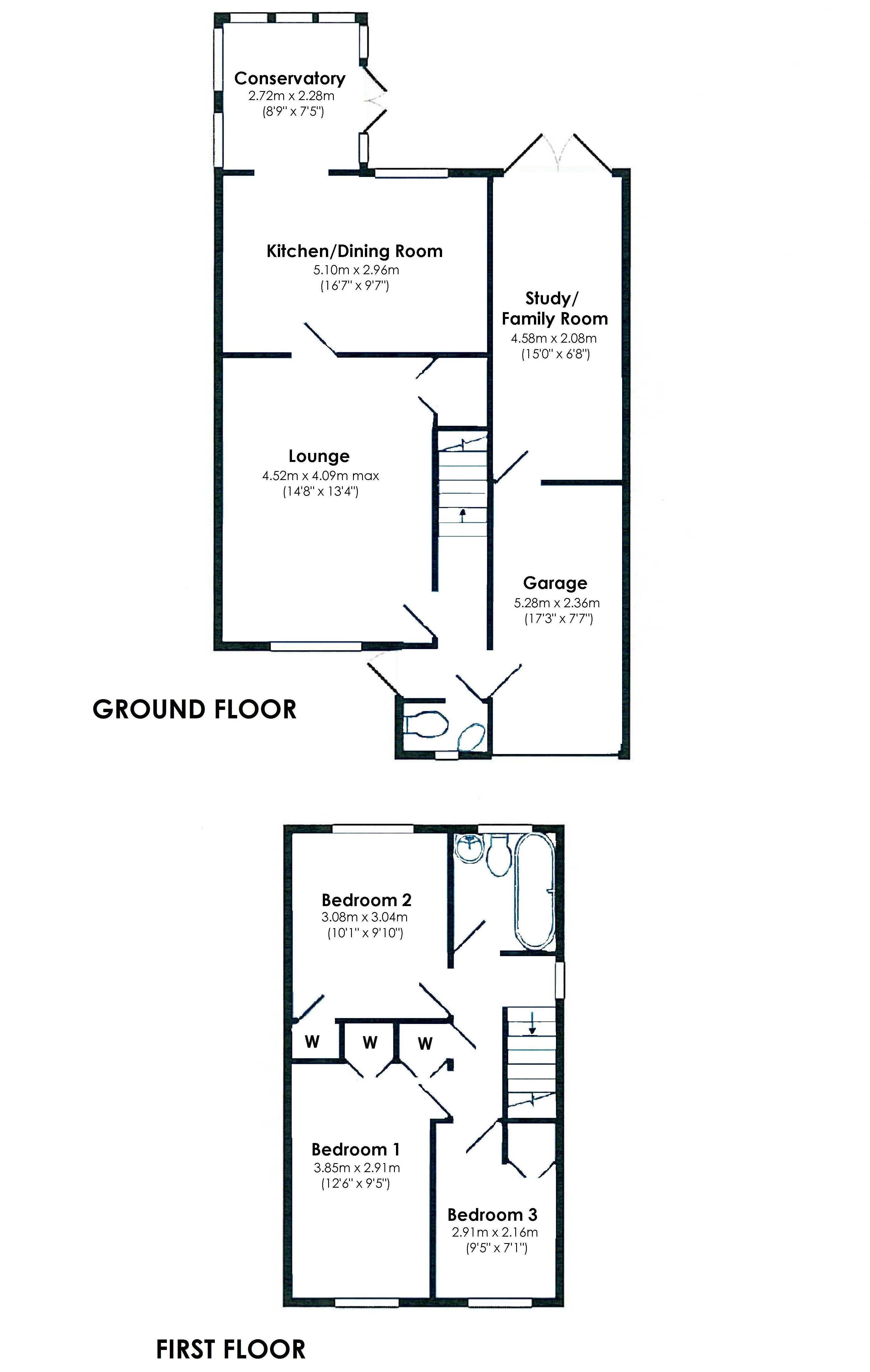 Floorplan for Maywell Drive, Solihull