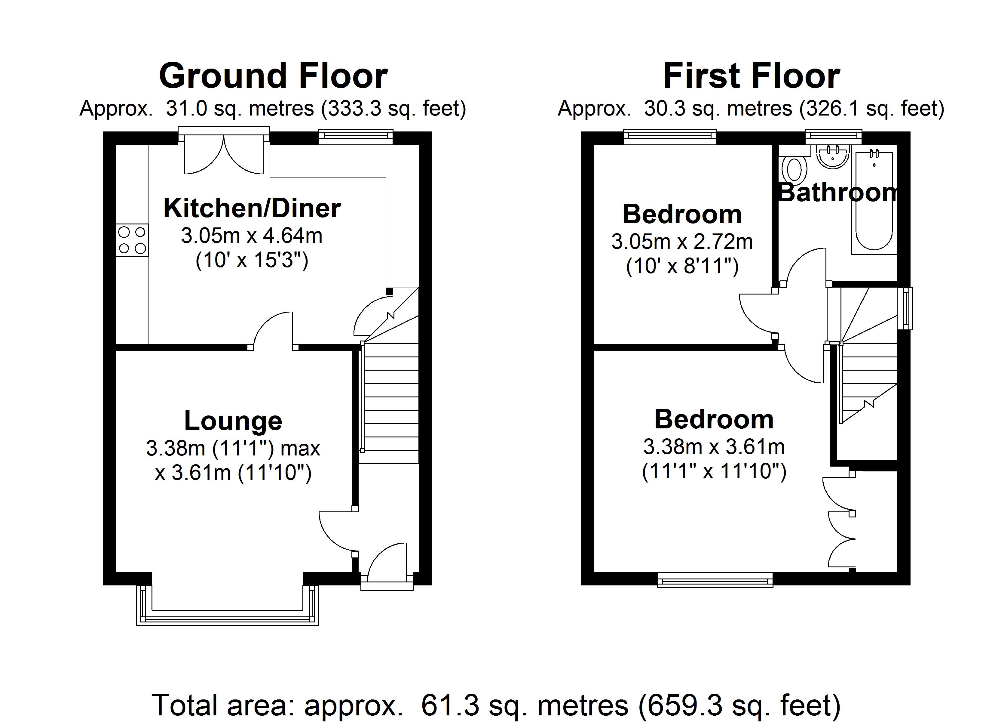 Floorplan for Ringswood Road, Solihull