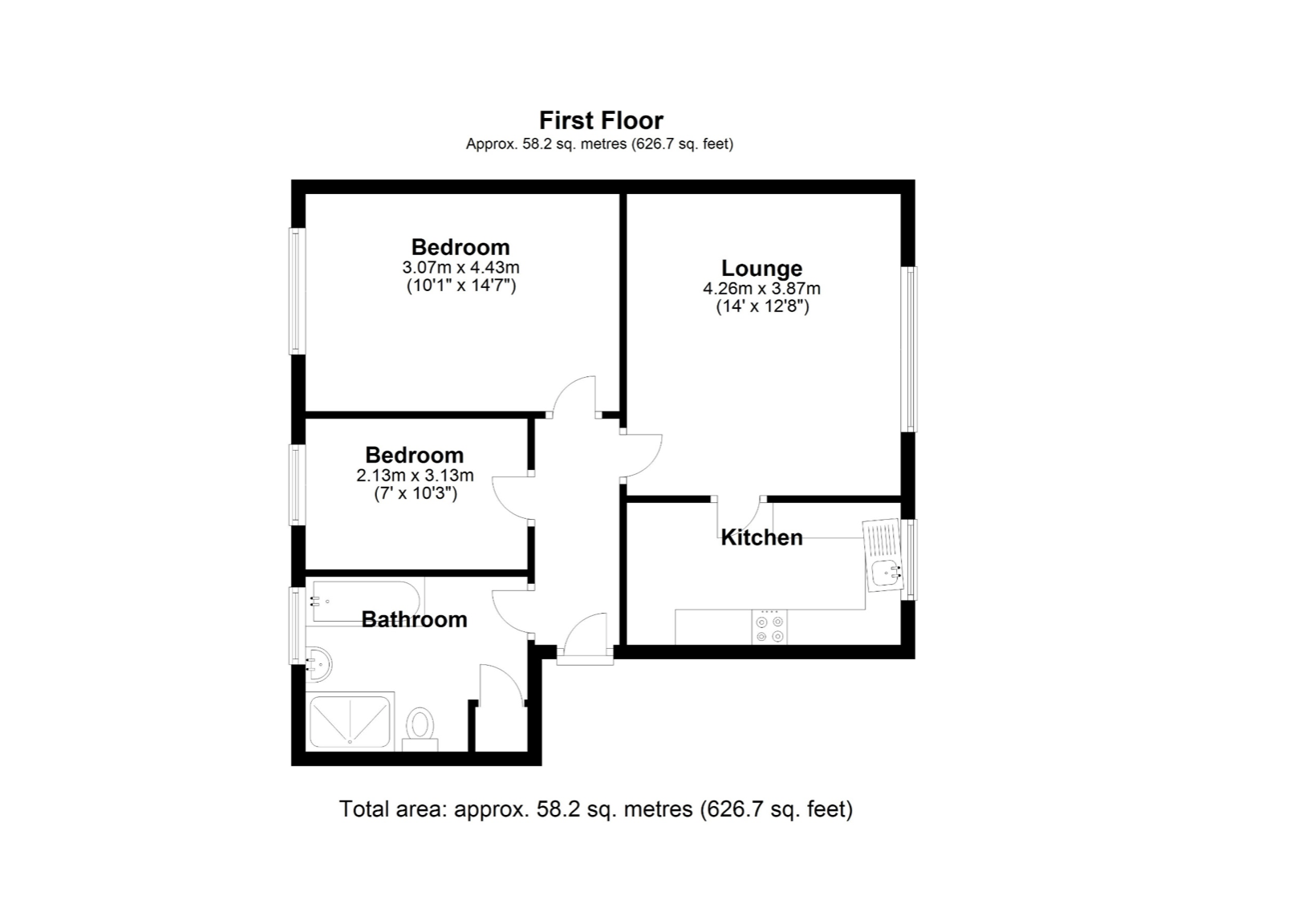 Floorplan for Hunscote House, Solihull