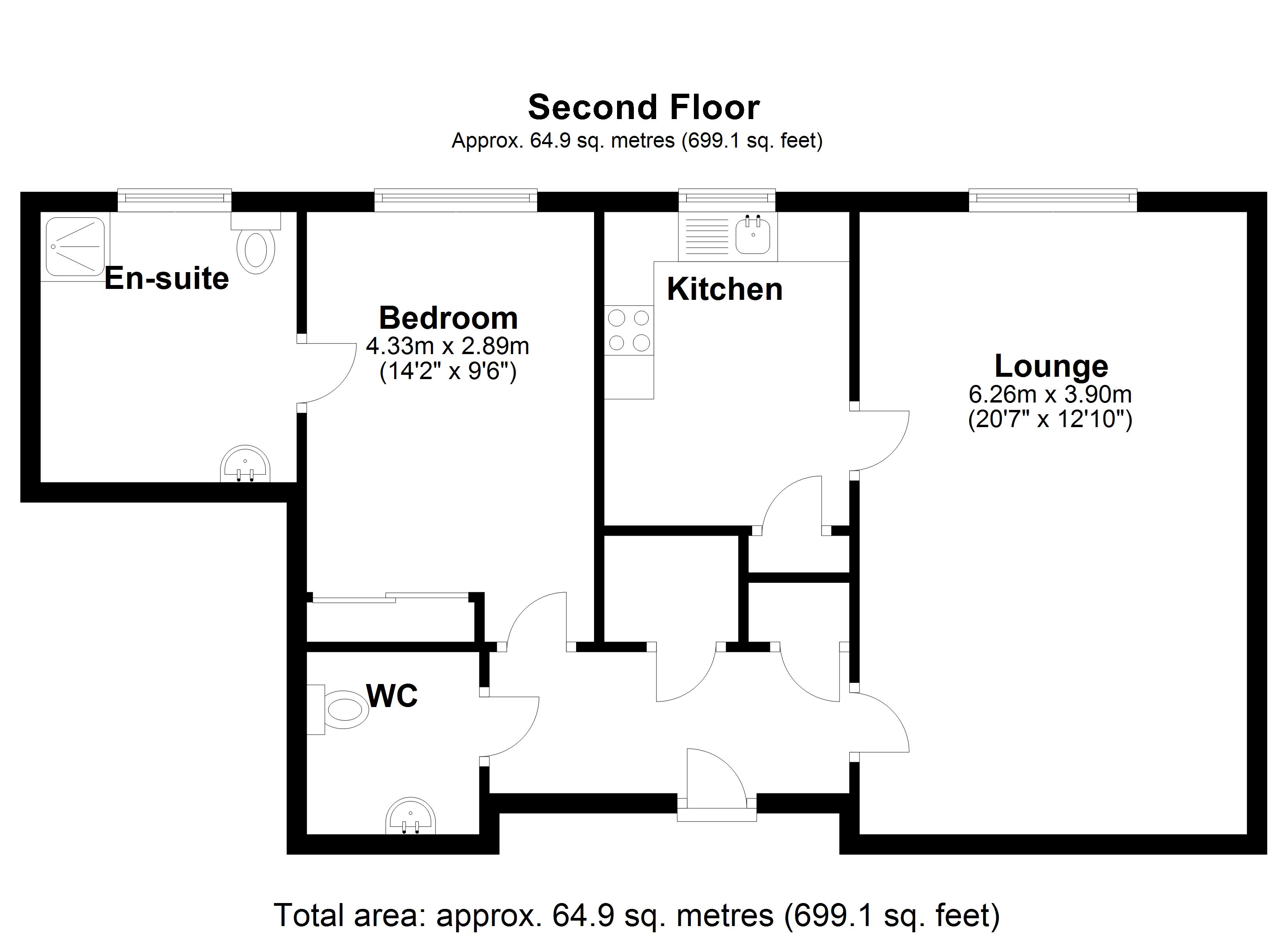 Floorplan for Dove House Court, Solihull