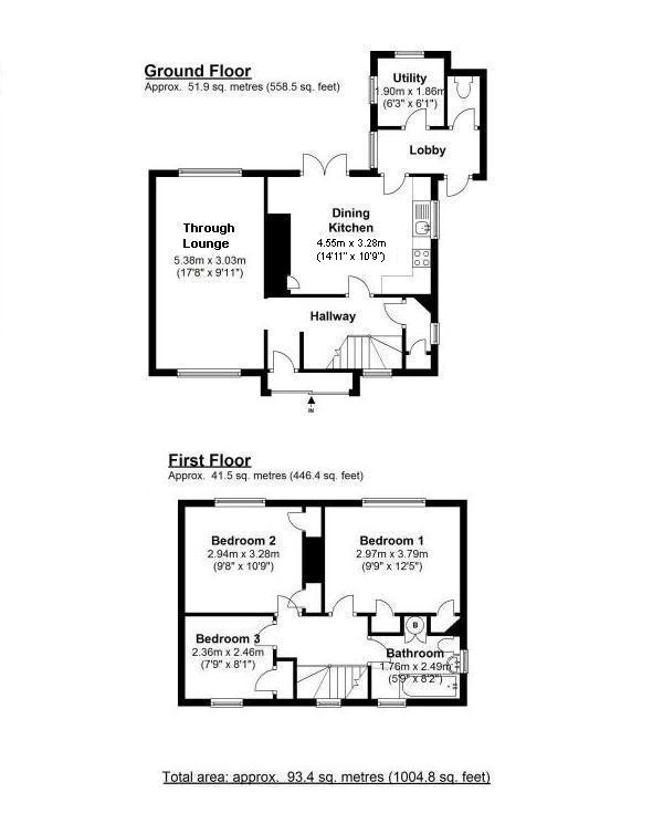 Floorplan for Redlands Close, Solihull