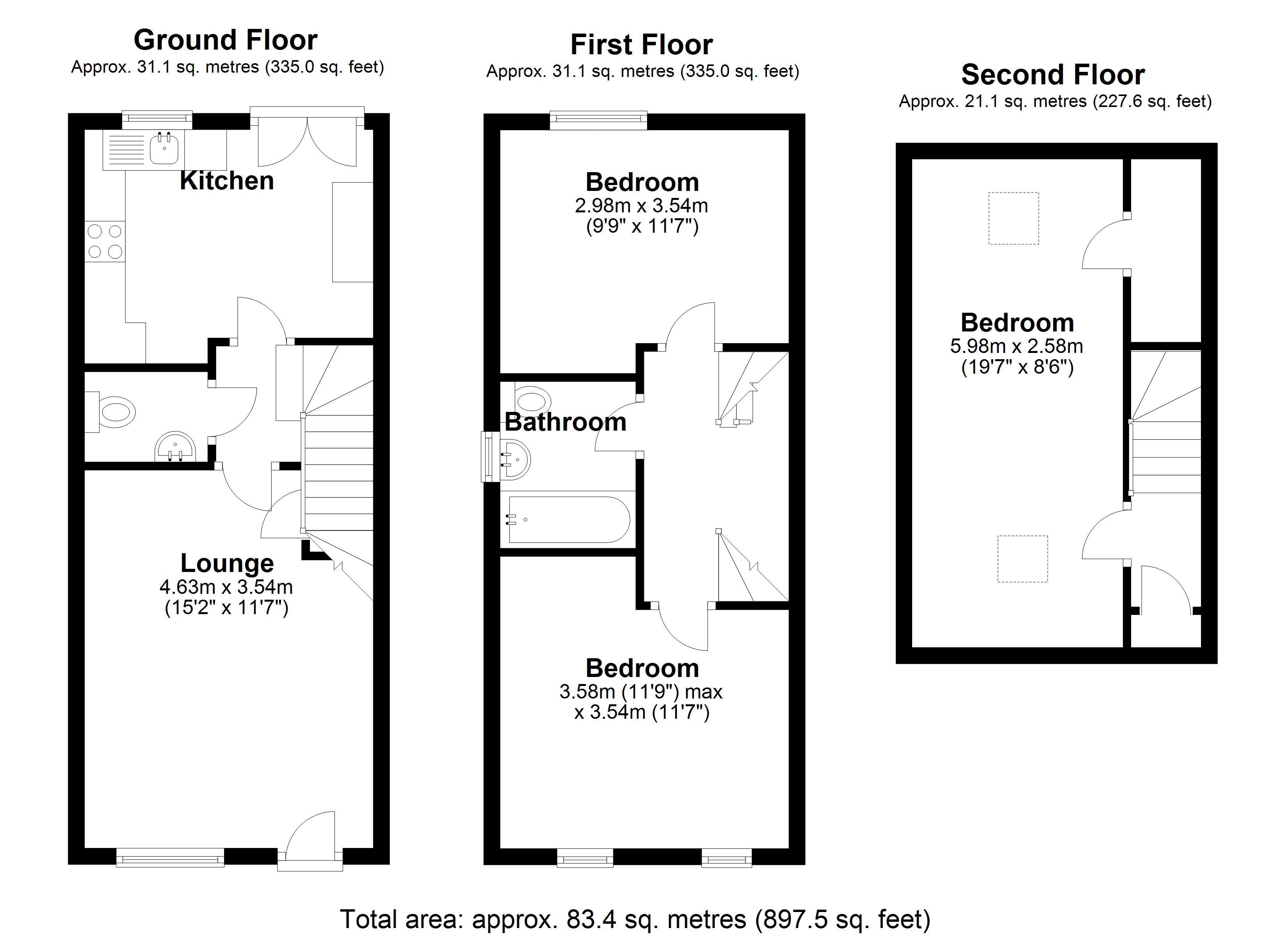 Floorplan for Hatchford Brook Way, Birmingham