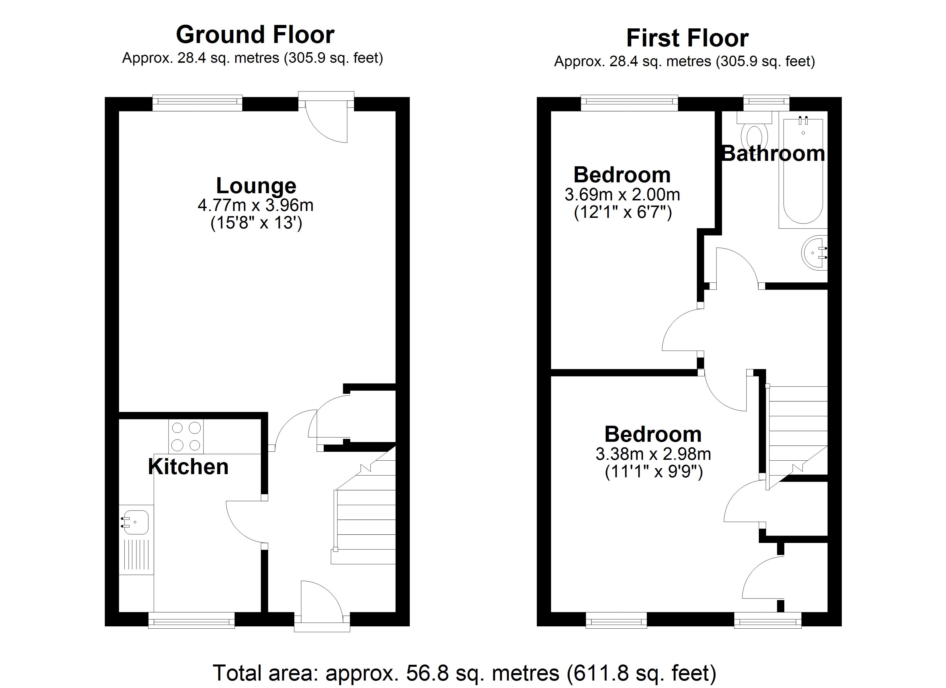 Floorplan for Winster Avenue, Solihull