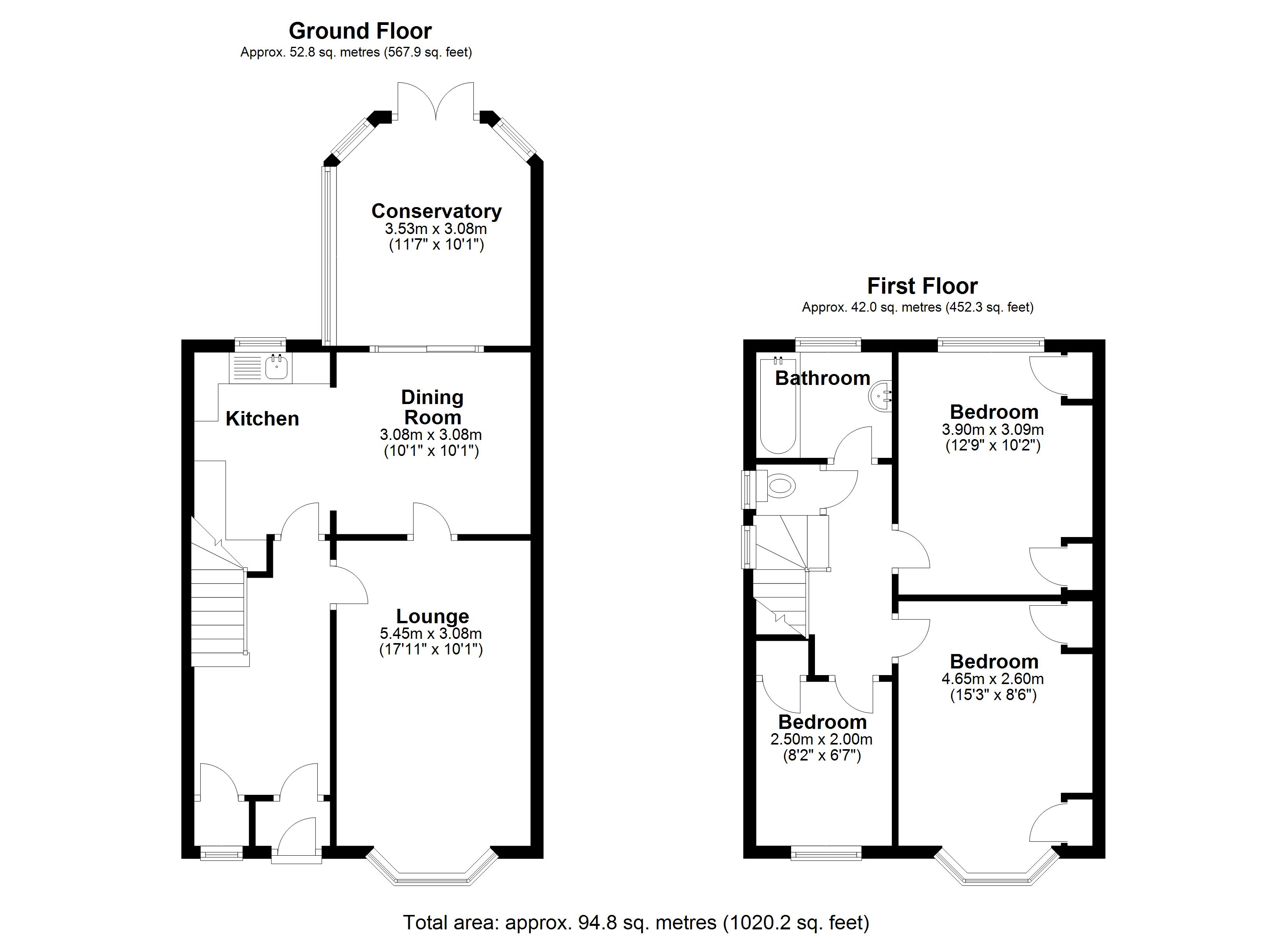 Floorplan for Shirley Road, Birmingham