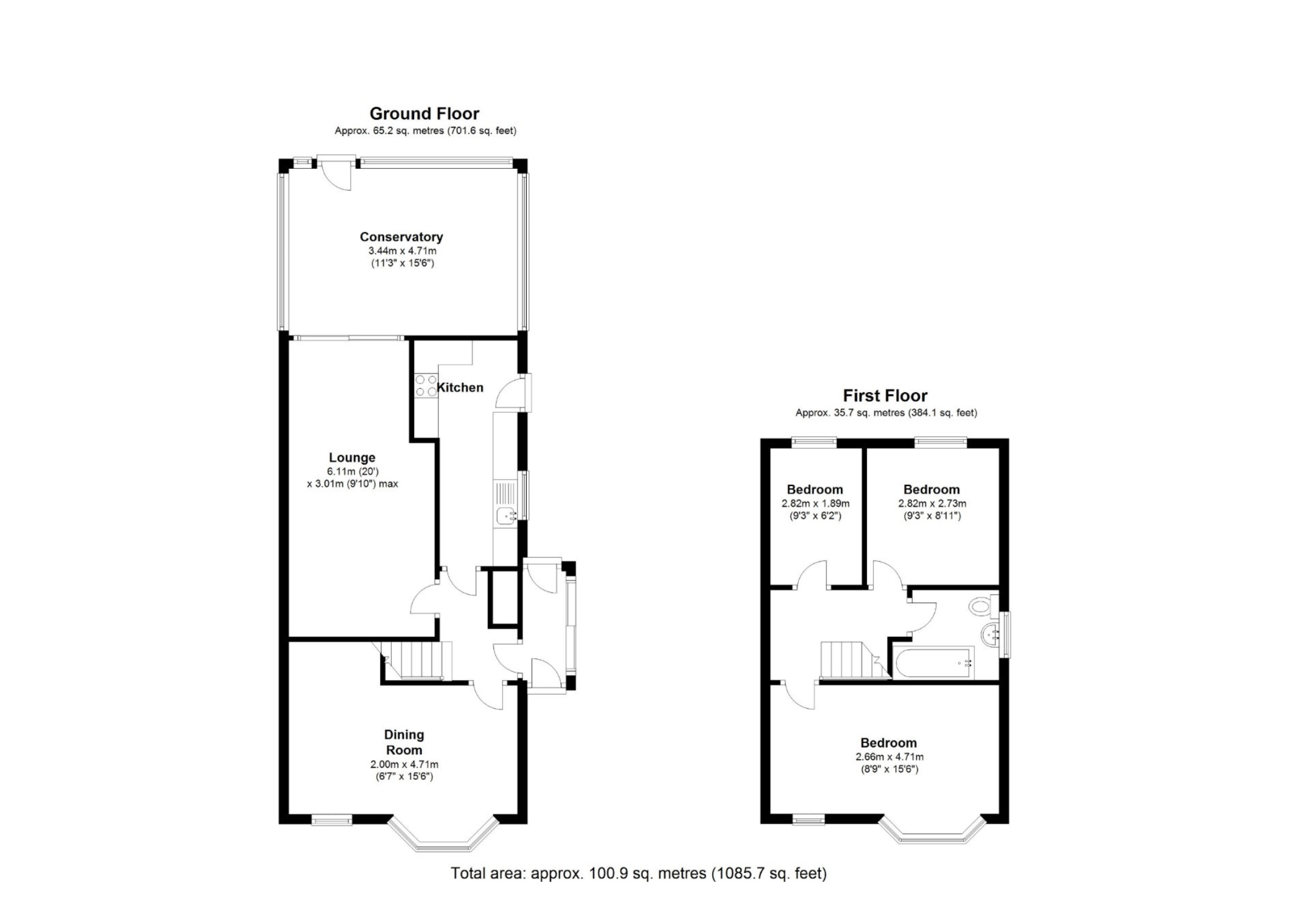 Floorplan for Orchard Avenue, Solihull