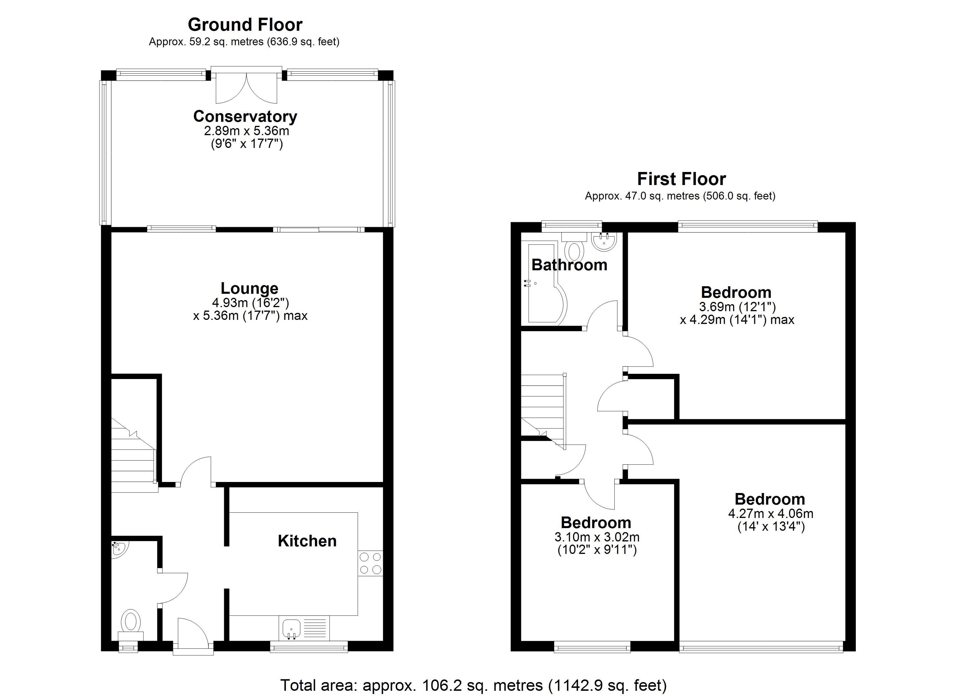 Floorplan for Snowshill Drive, Solihull