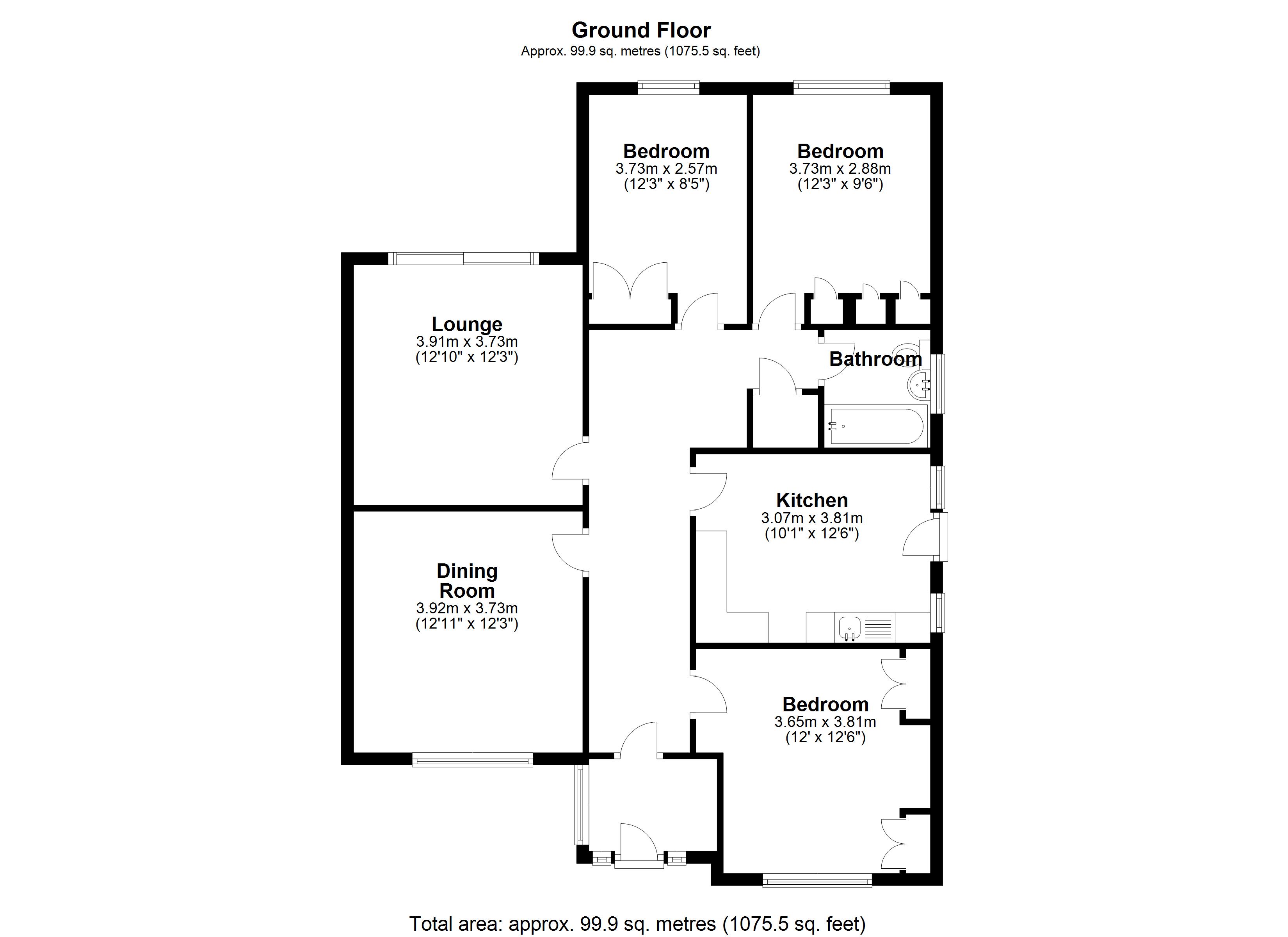 Floorplan for Ebrington Avenue, Solihull