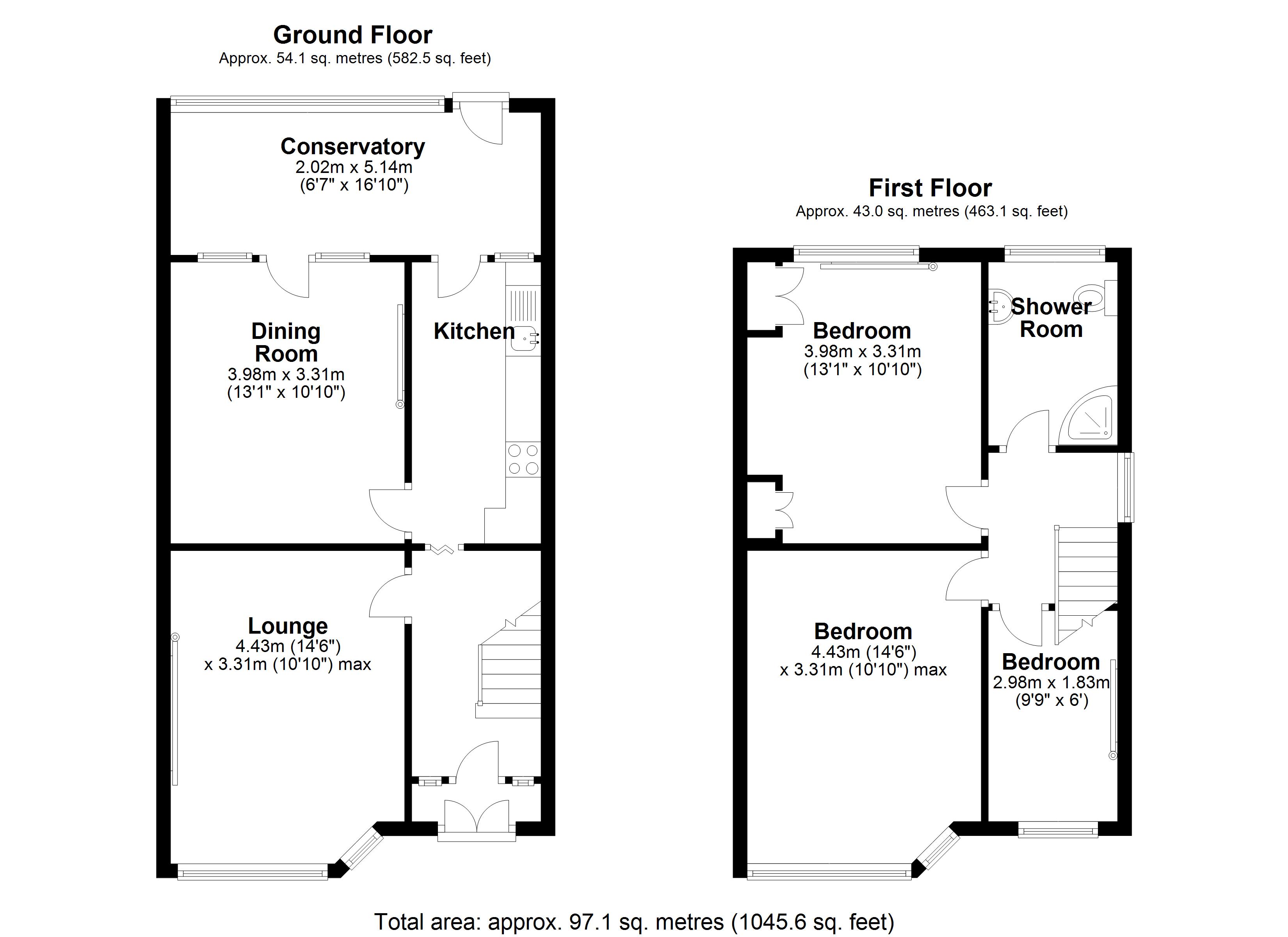 Floorplan for Barn Lane, Solihull