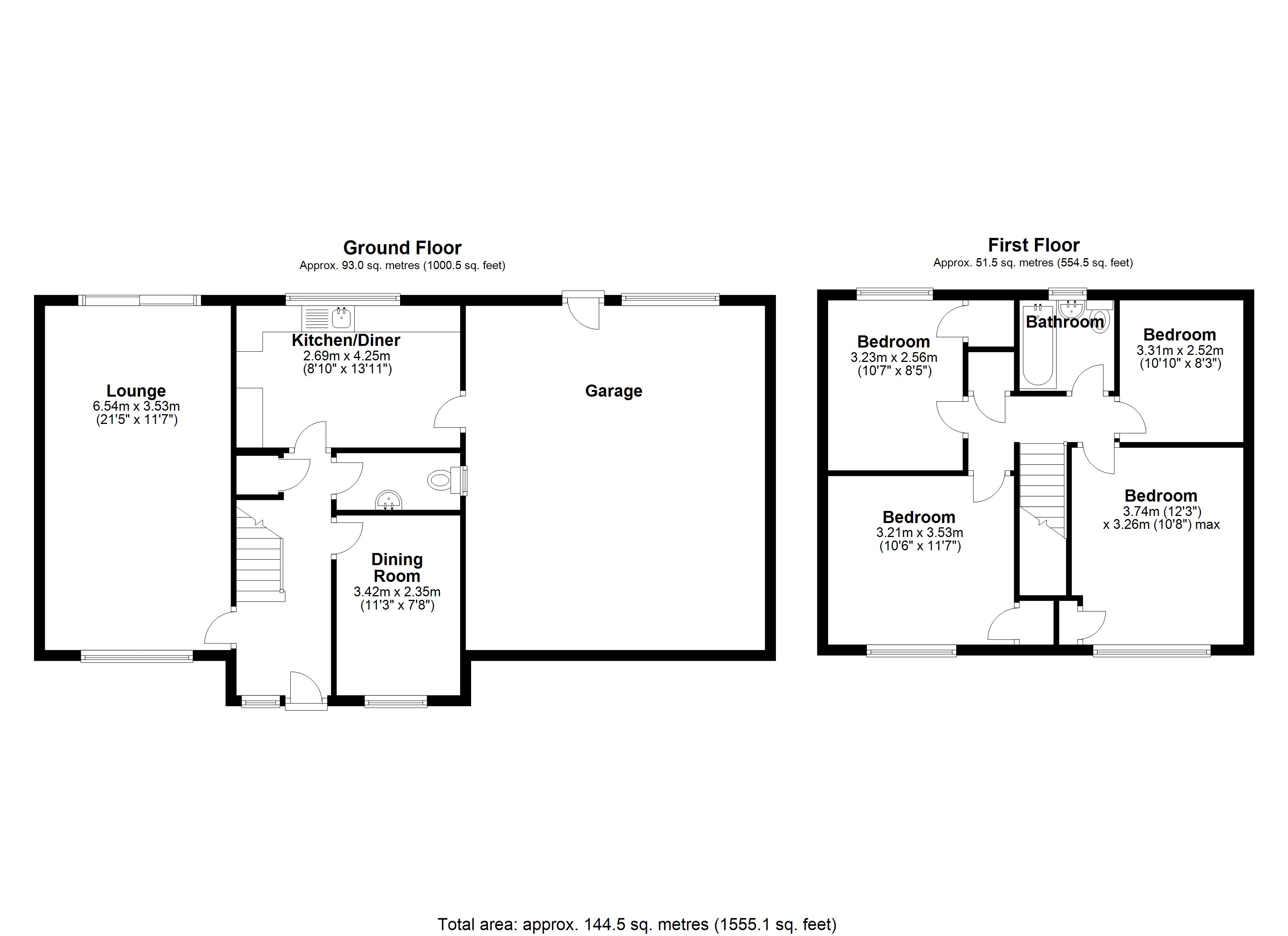 Floorplan for Heather Grove, Solihull