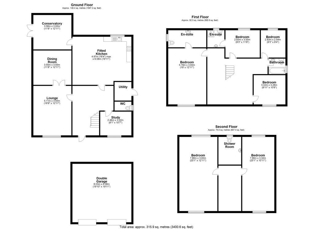 Floorplan for Kiln Lane, Solihull